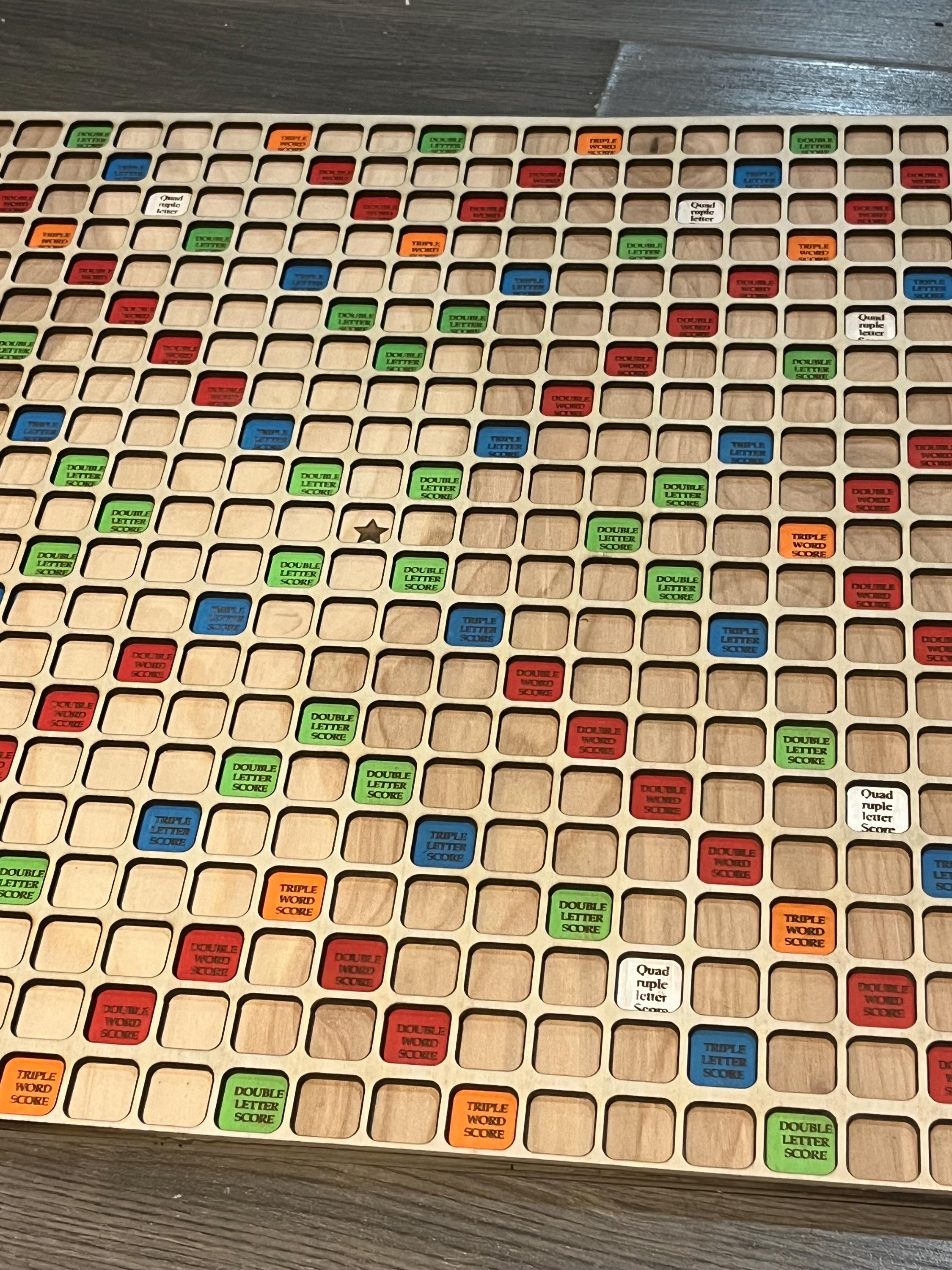 Large scrabble board (super scrabble)