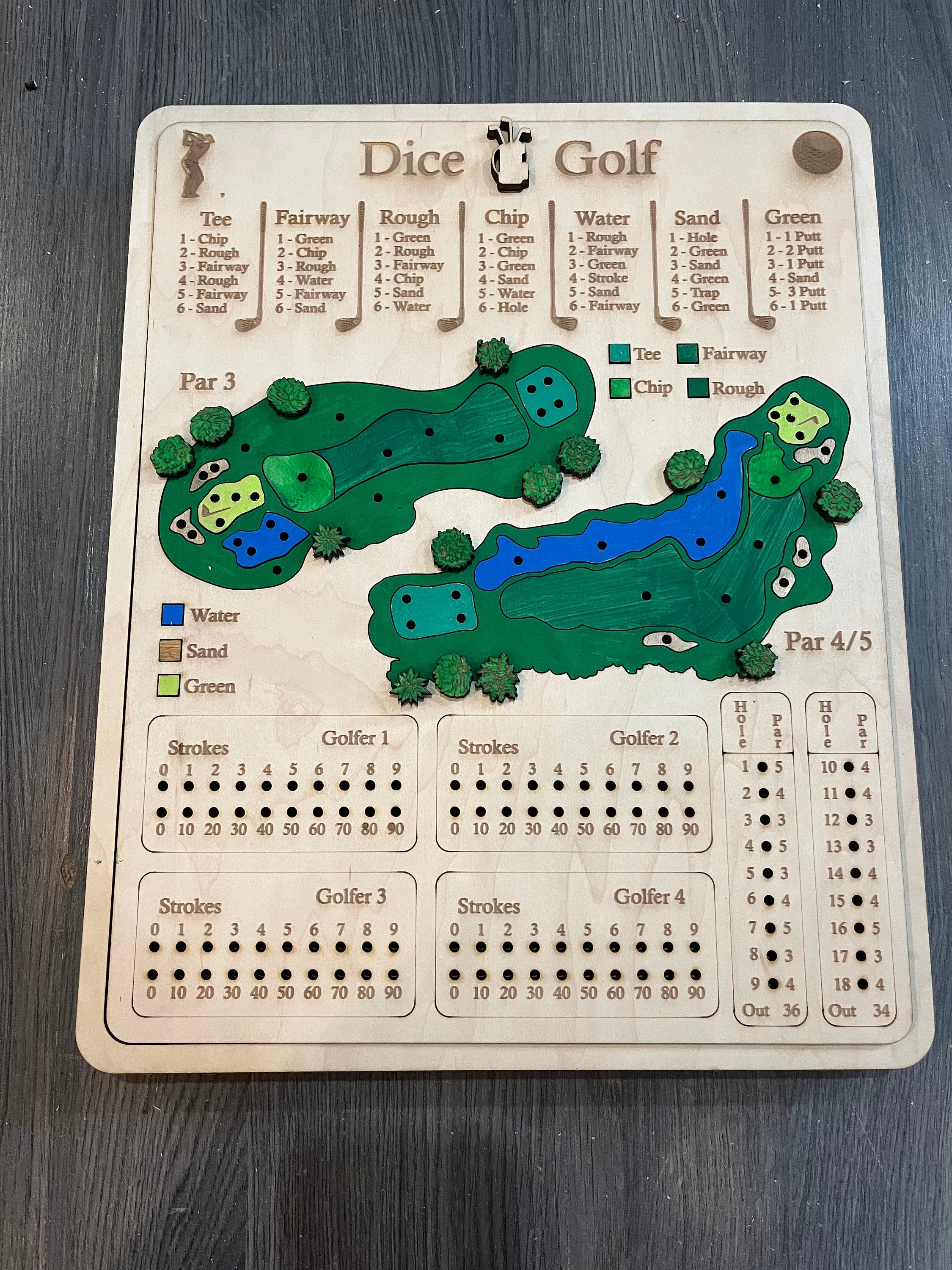 Dice Golf Game