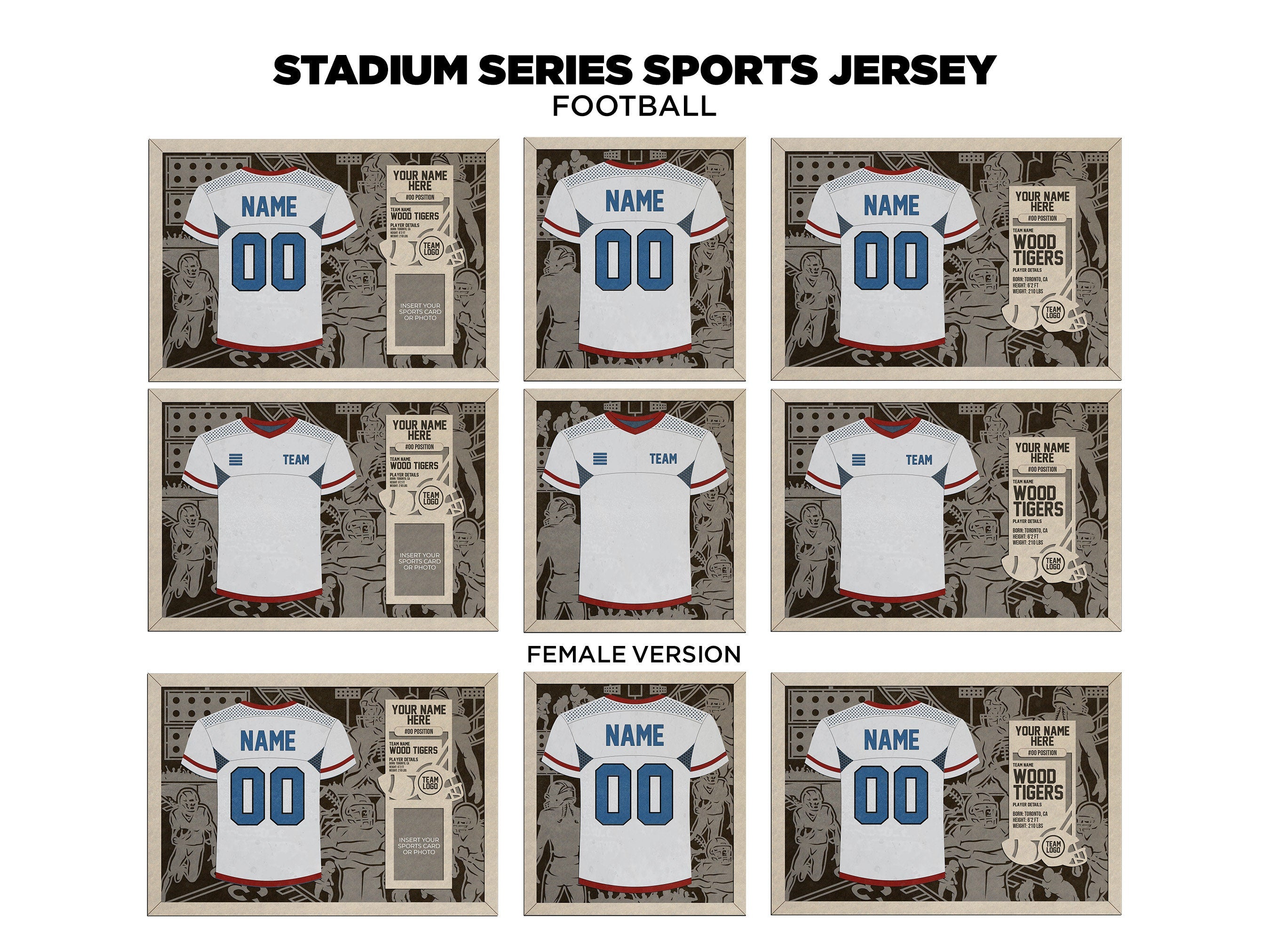 Football Jersey Plaques