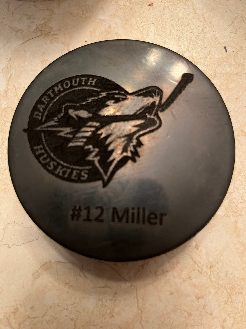 Custom Engraved team set of hockey pucks (players only)