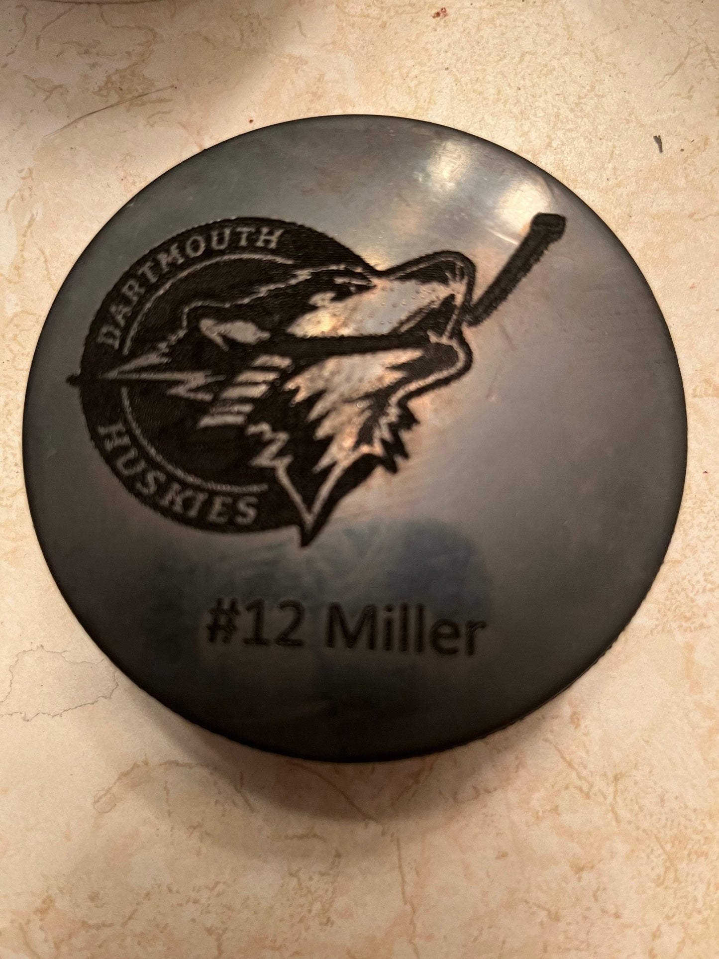 Custom Engraved team set of hockey pucks (players only)