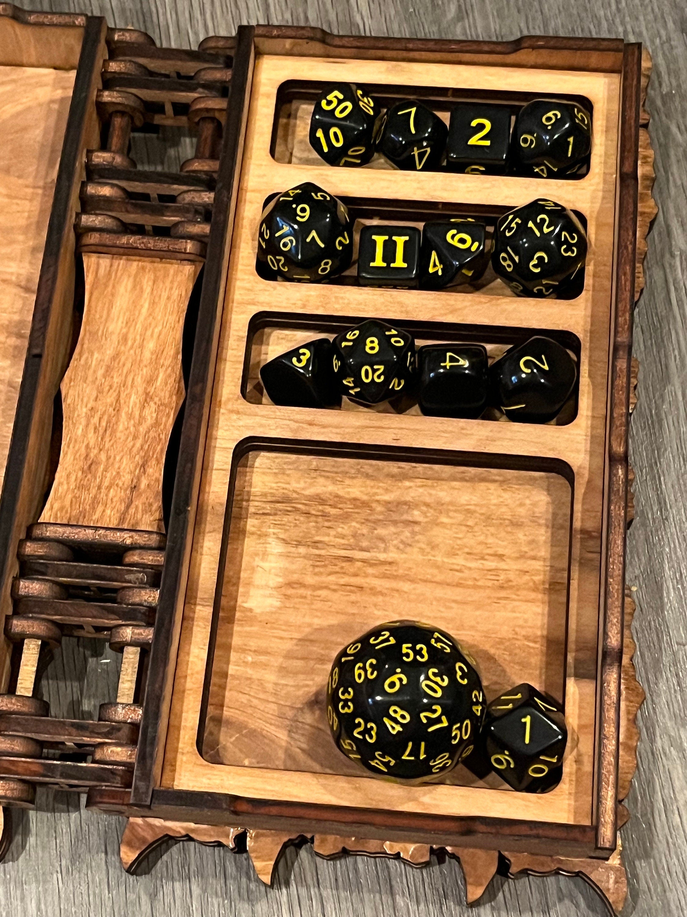 Dice holder/ game piece storage books