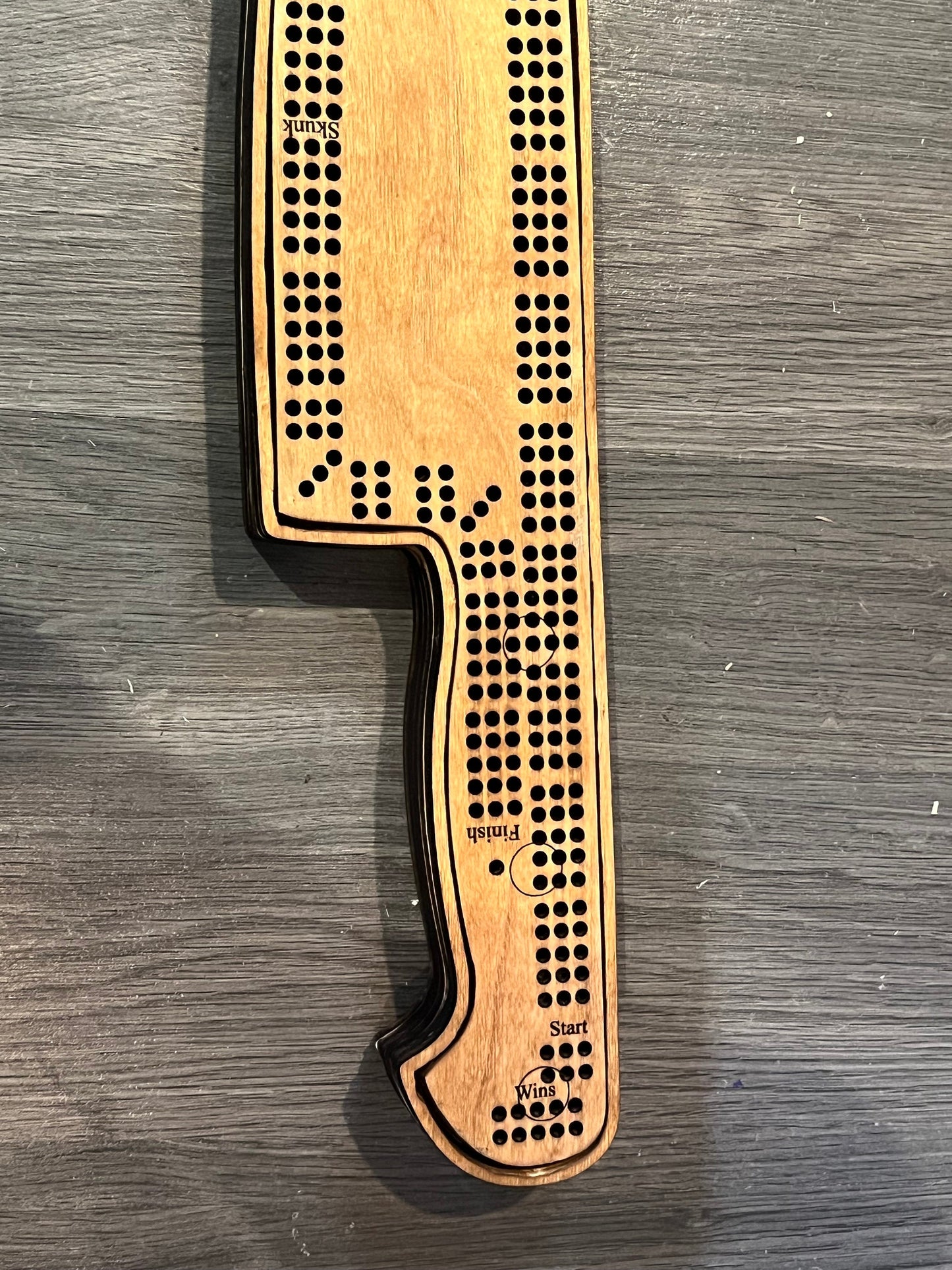 cribbage board Custom made Chef knife