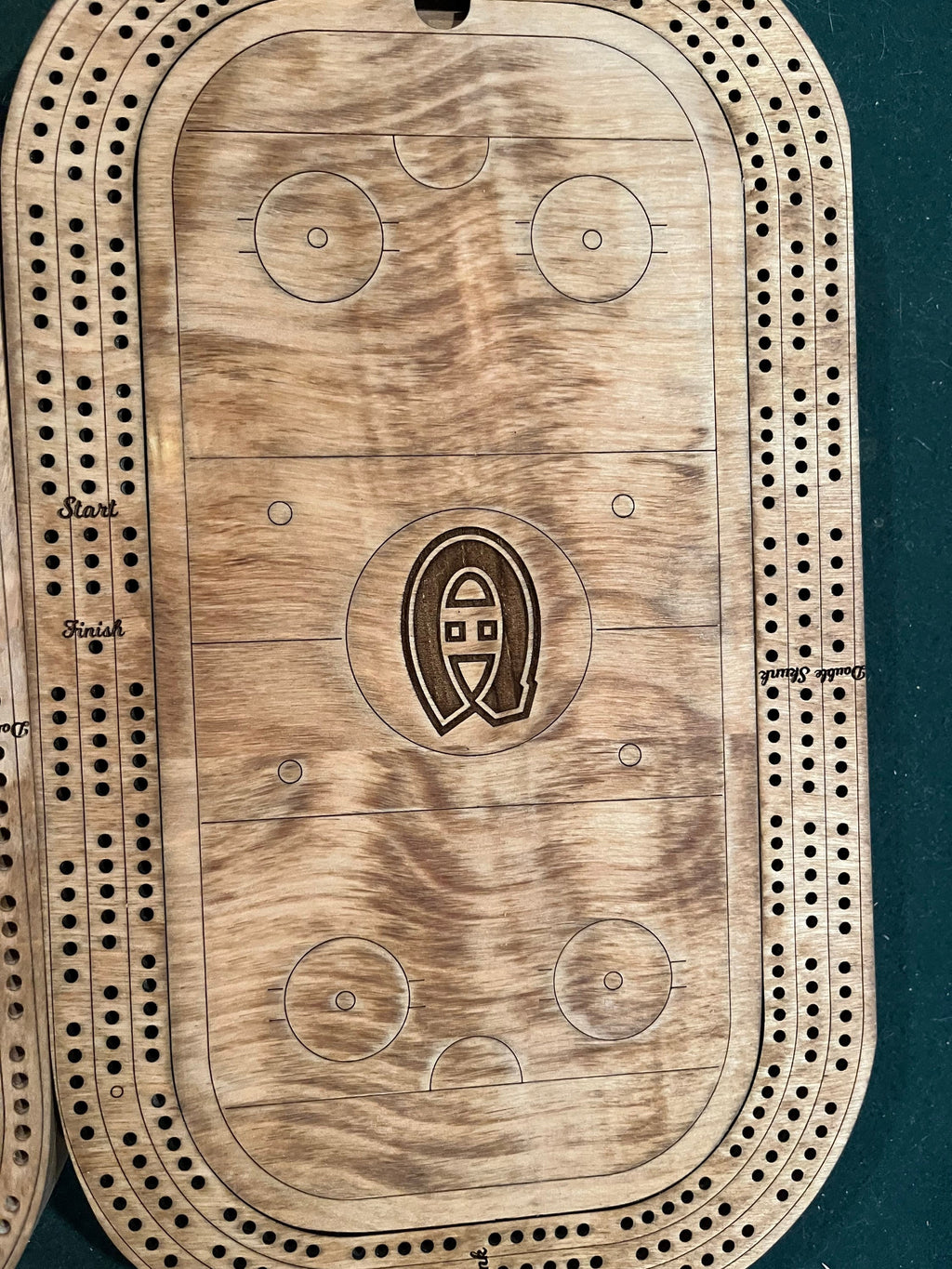 Custom sports cribbage boards. Any sport any logo.