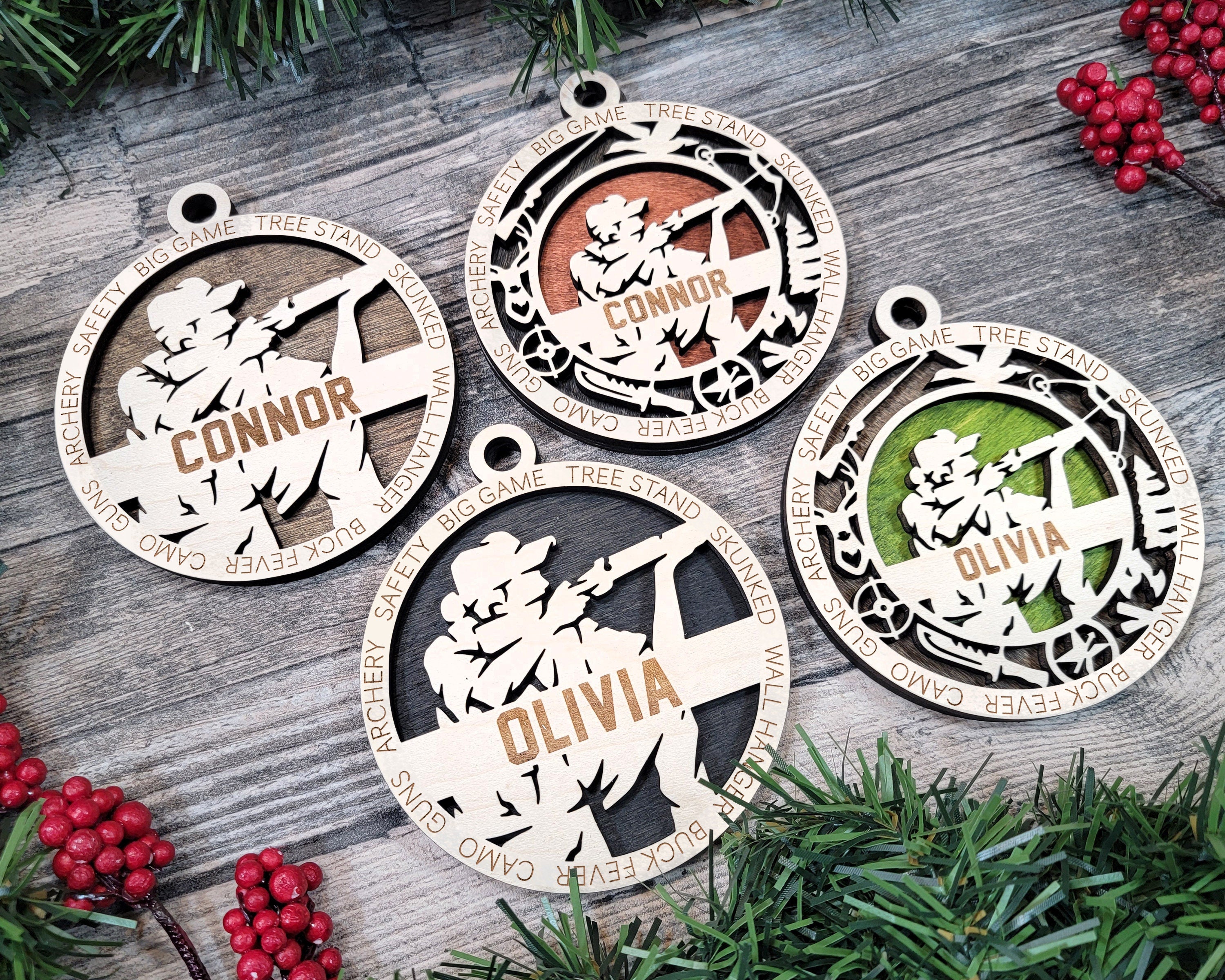 Hunting Christmas ornaments.