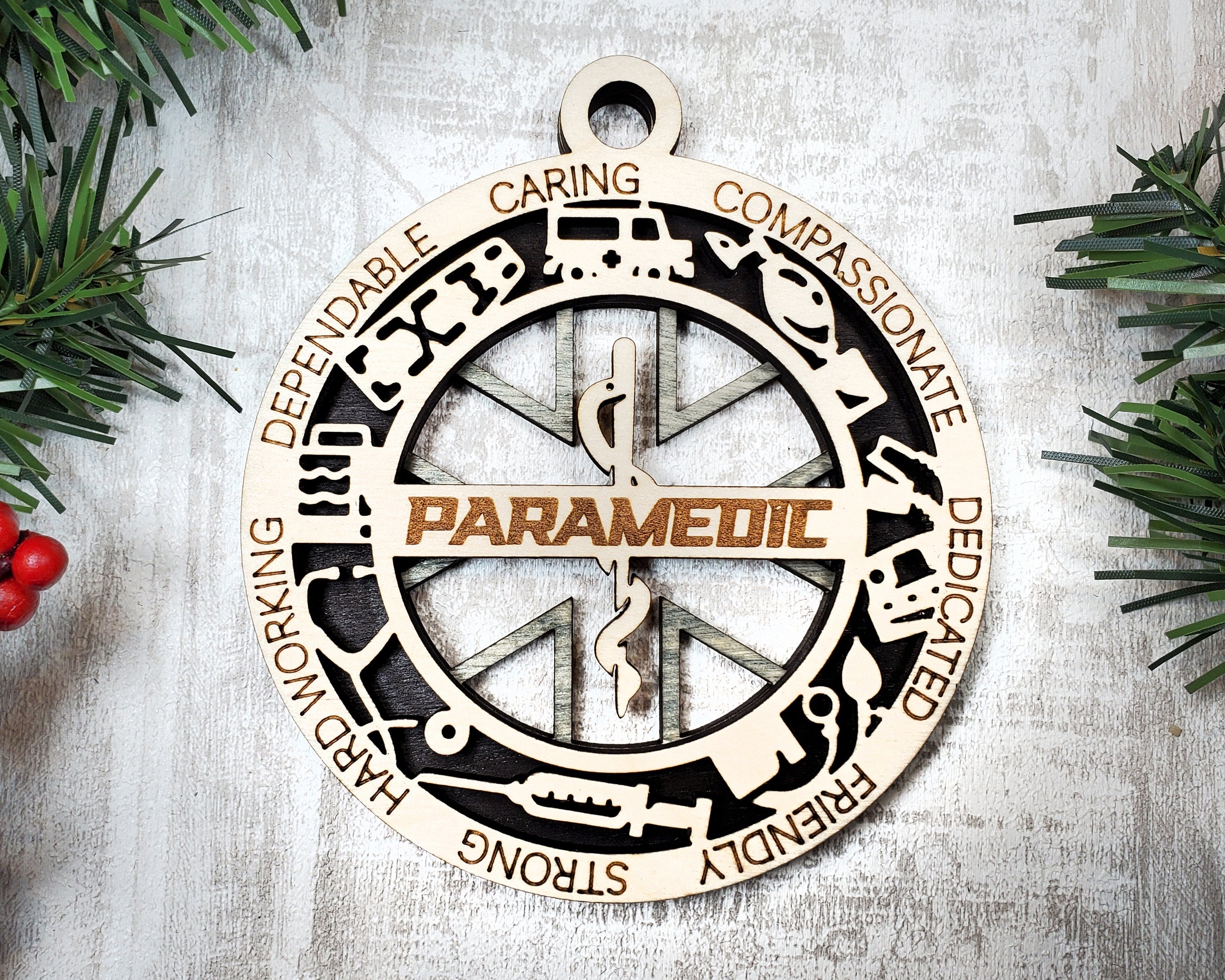 Paramedic EMT Christmas ornaments