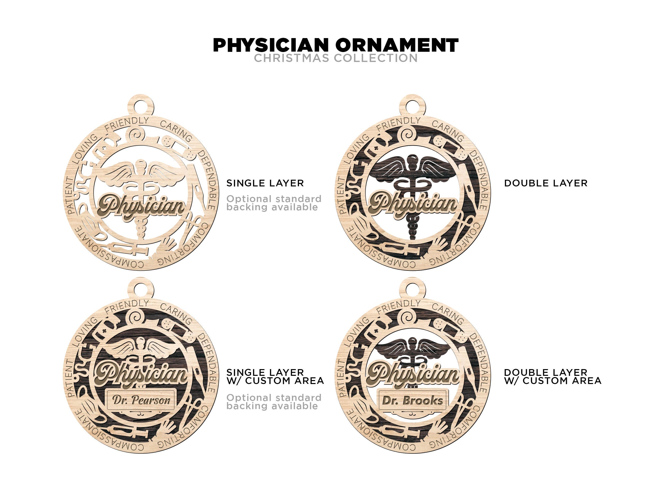 First responders and emergency staff ornaments