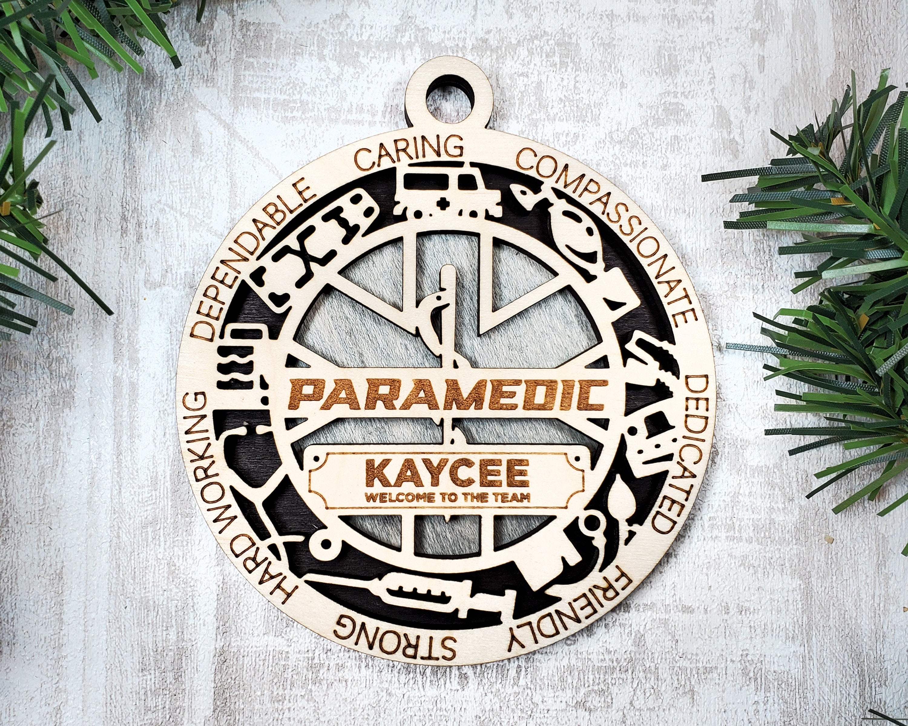 First responders and emergency staff ornaments