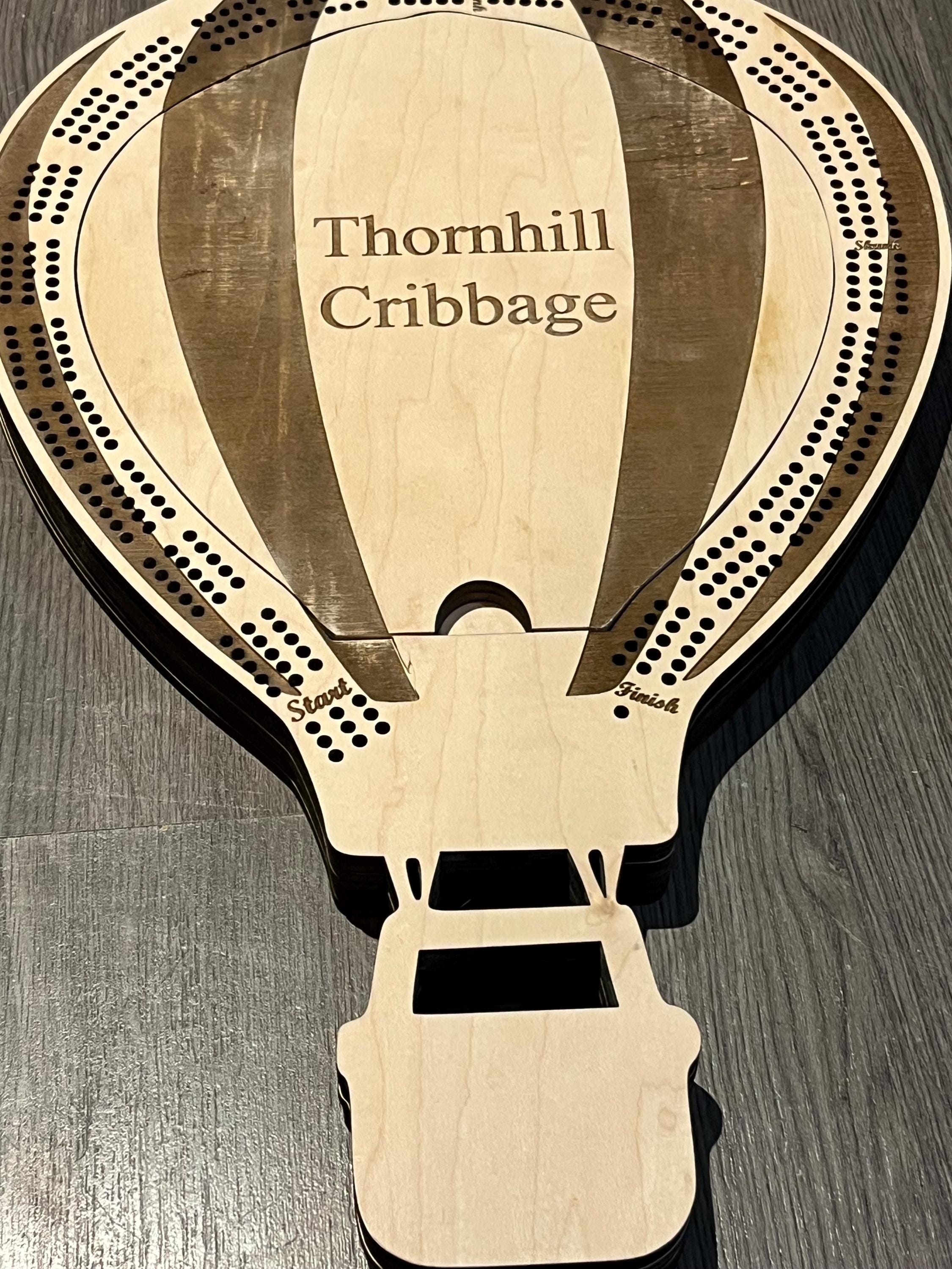hot air balloon cribbage board