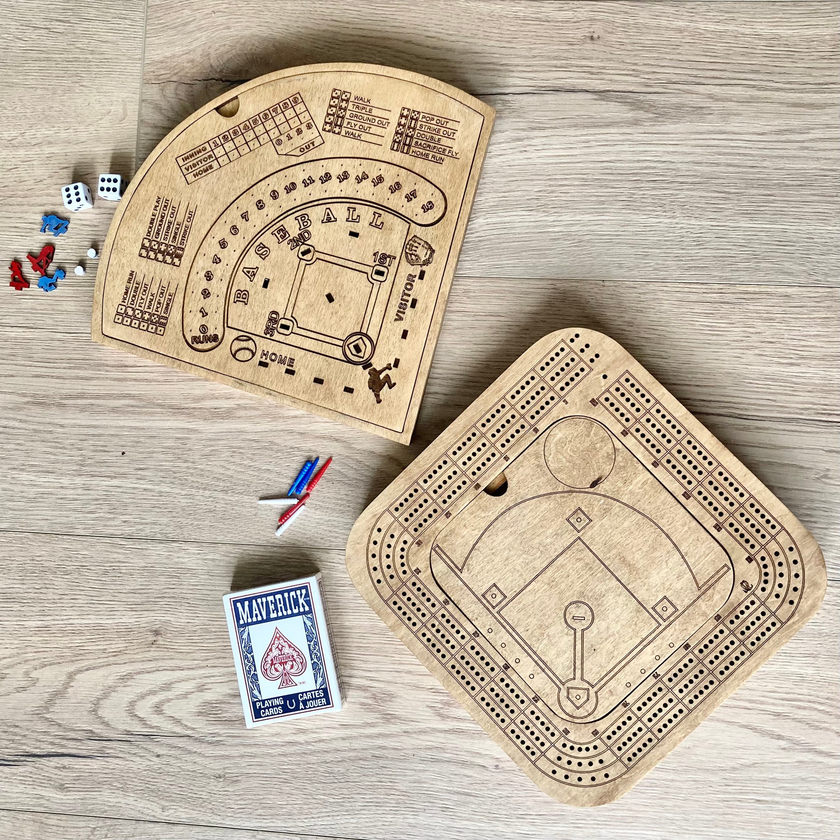 Cribbage, dice baseball  combo