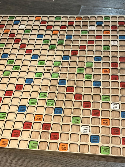 Large scrabble board (super scrabble)