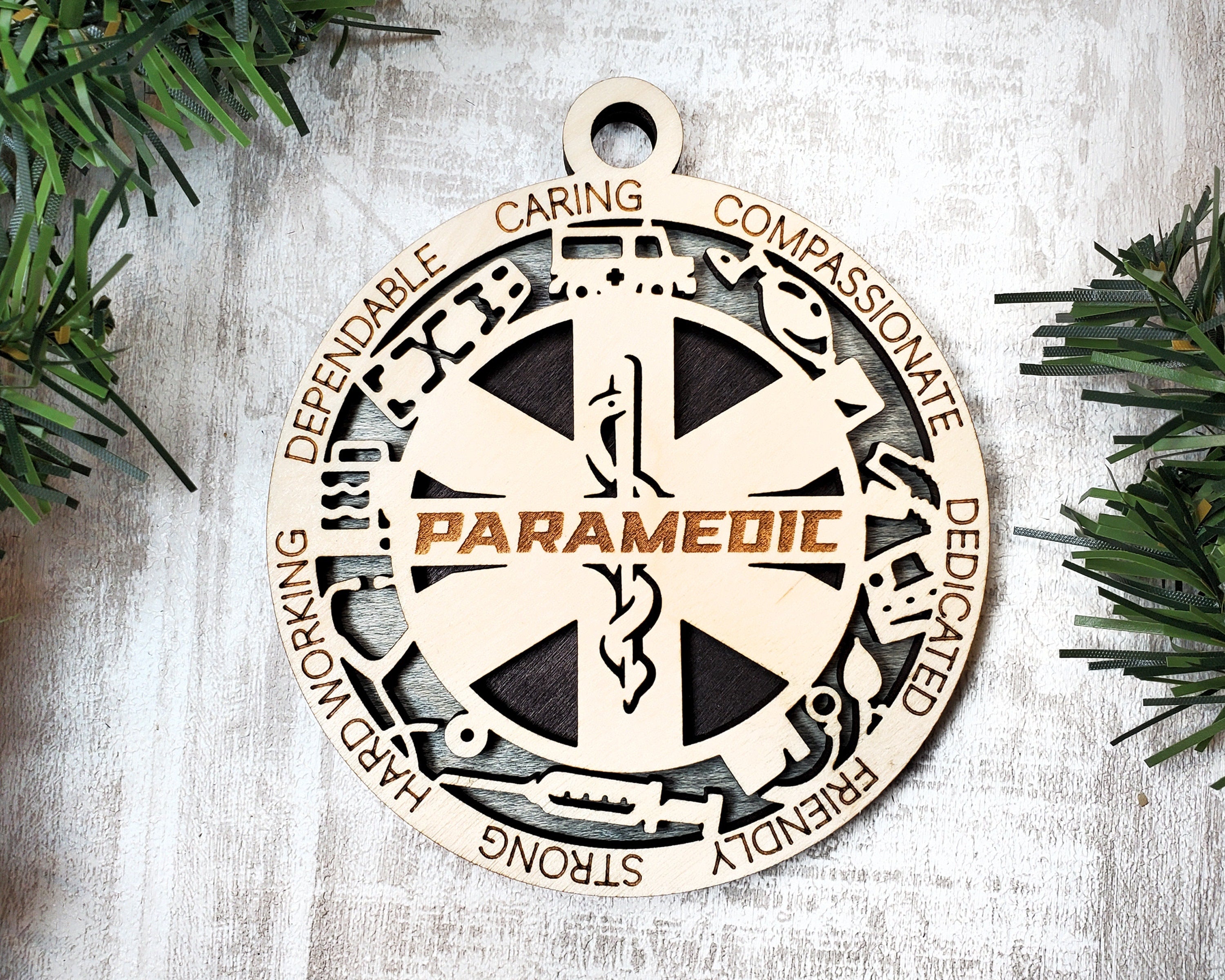 Paramedic EMT Christmas ornaments