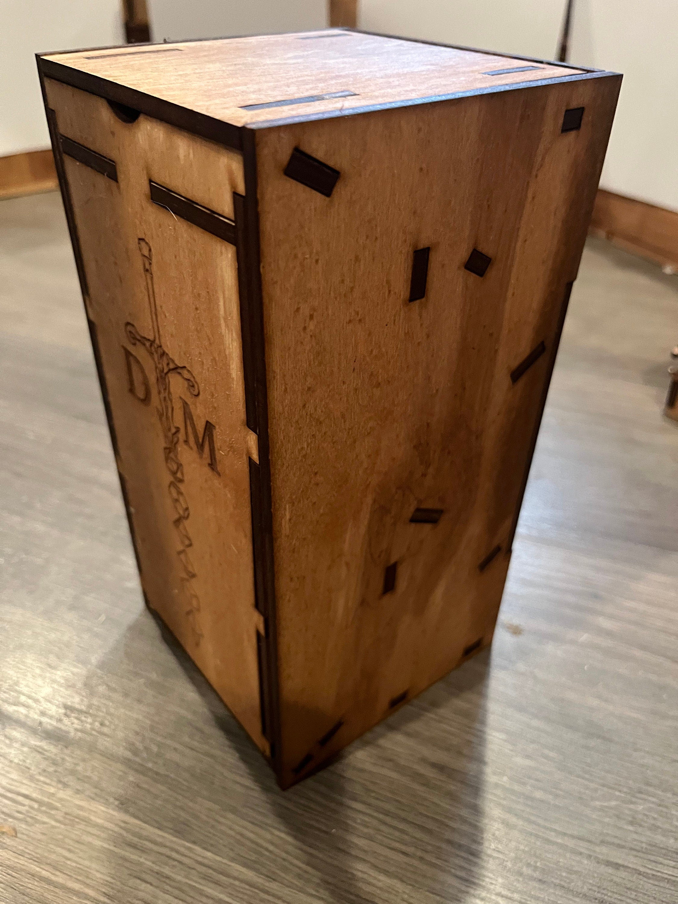 Dice tower for dungeons and dragons or magic the gathering