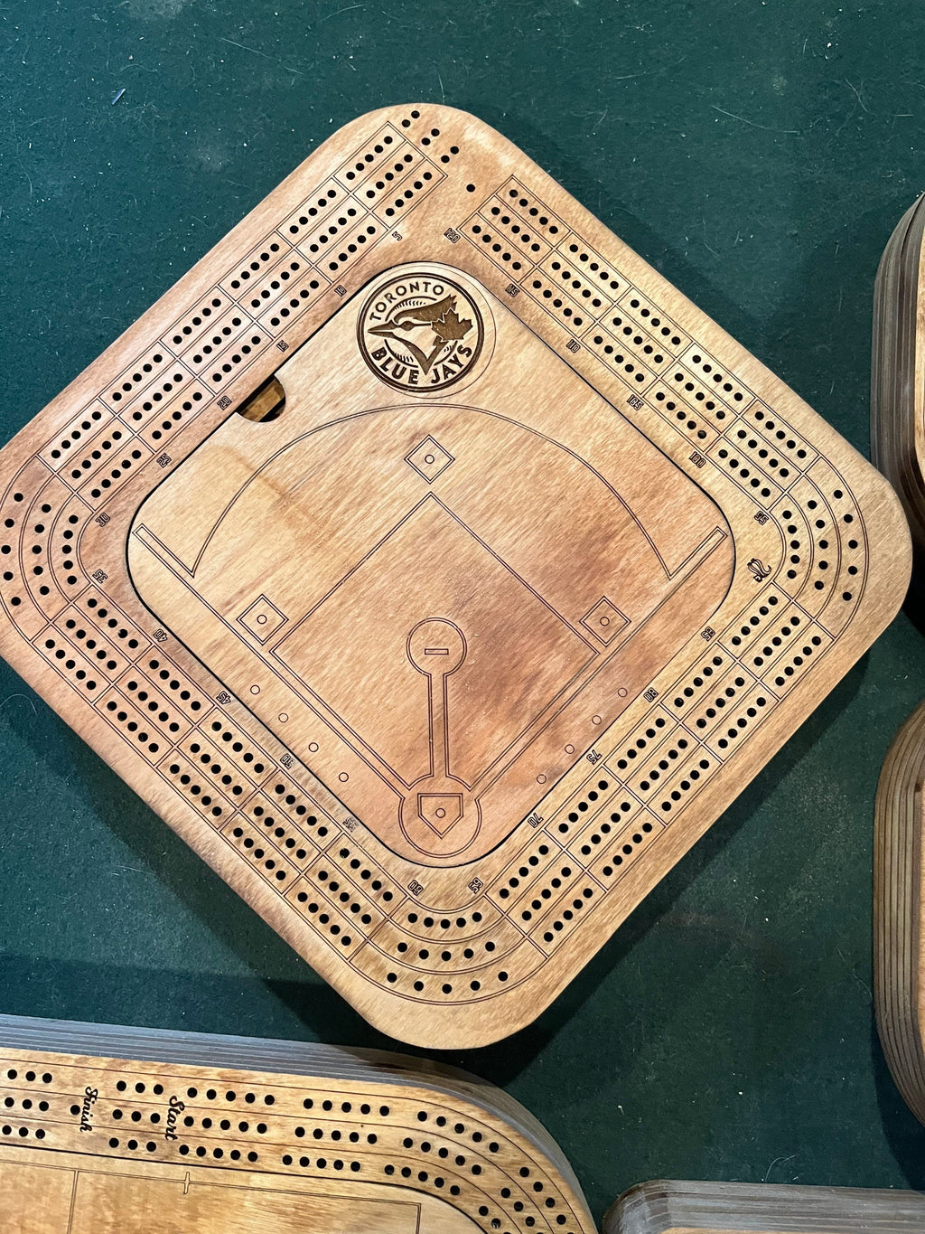 Custom sports cribbage boards. Any sport any logo.