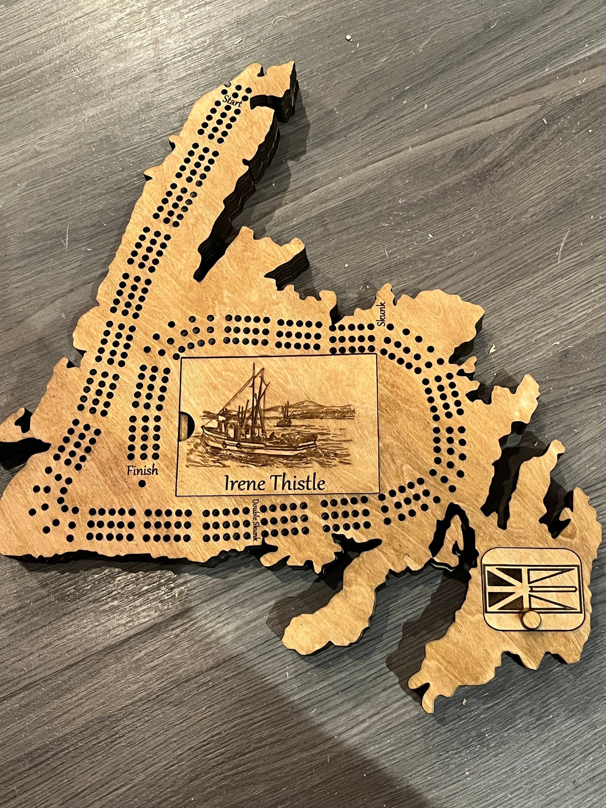 Custom Province Cribbage Board – Made in Canada