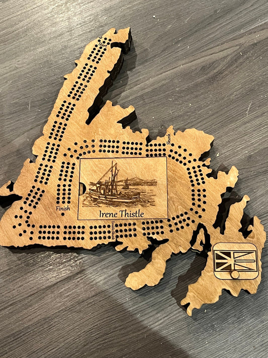 Custom Province Cribbage Board – Made in Canada