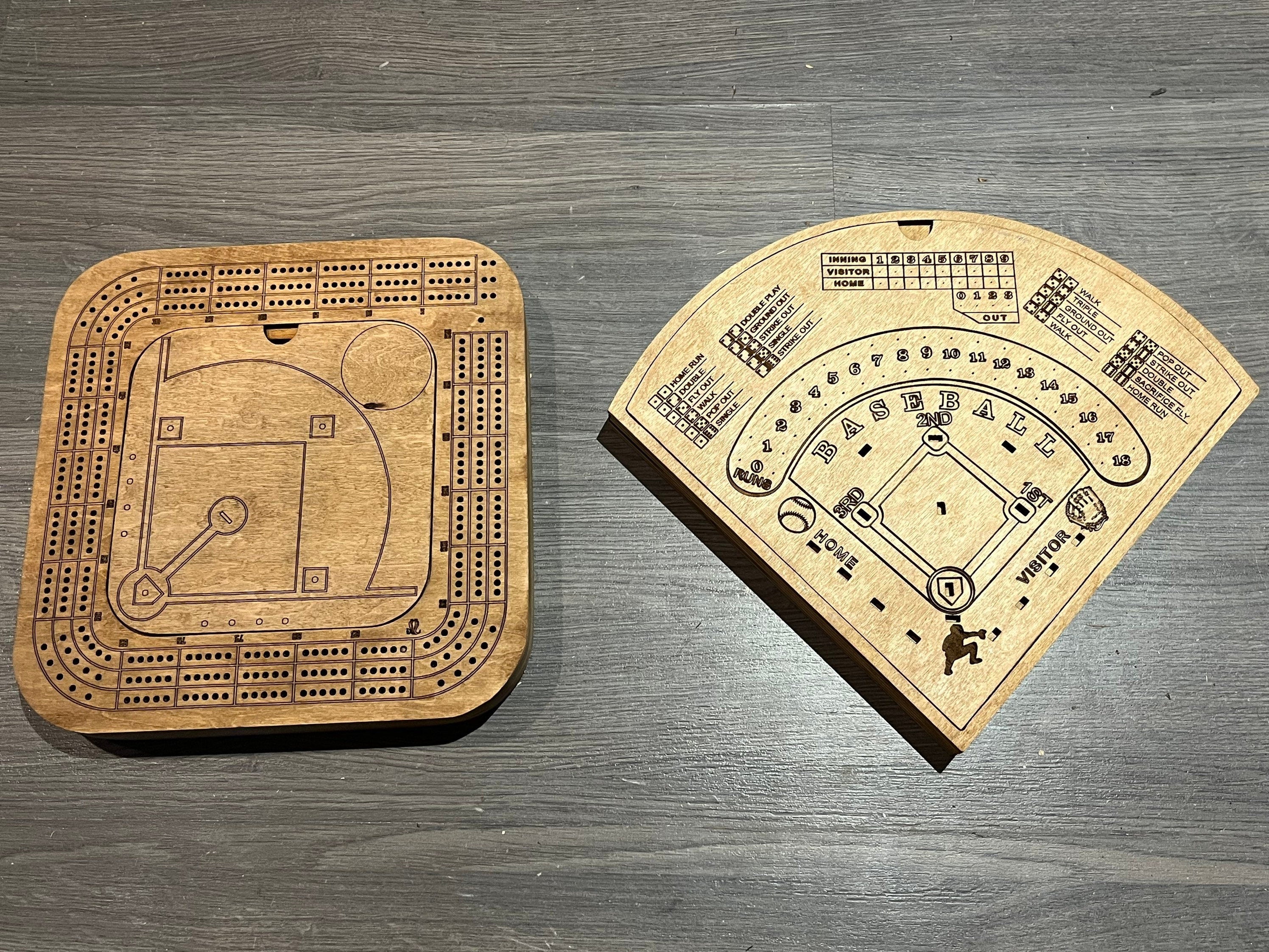 Cribbage, dice baseball  combo