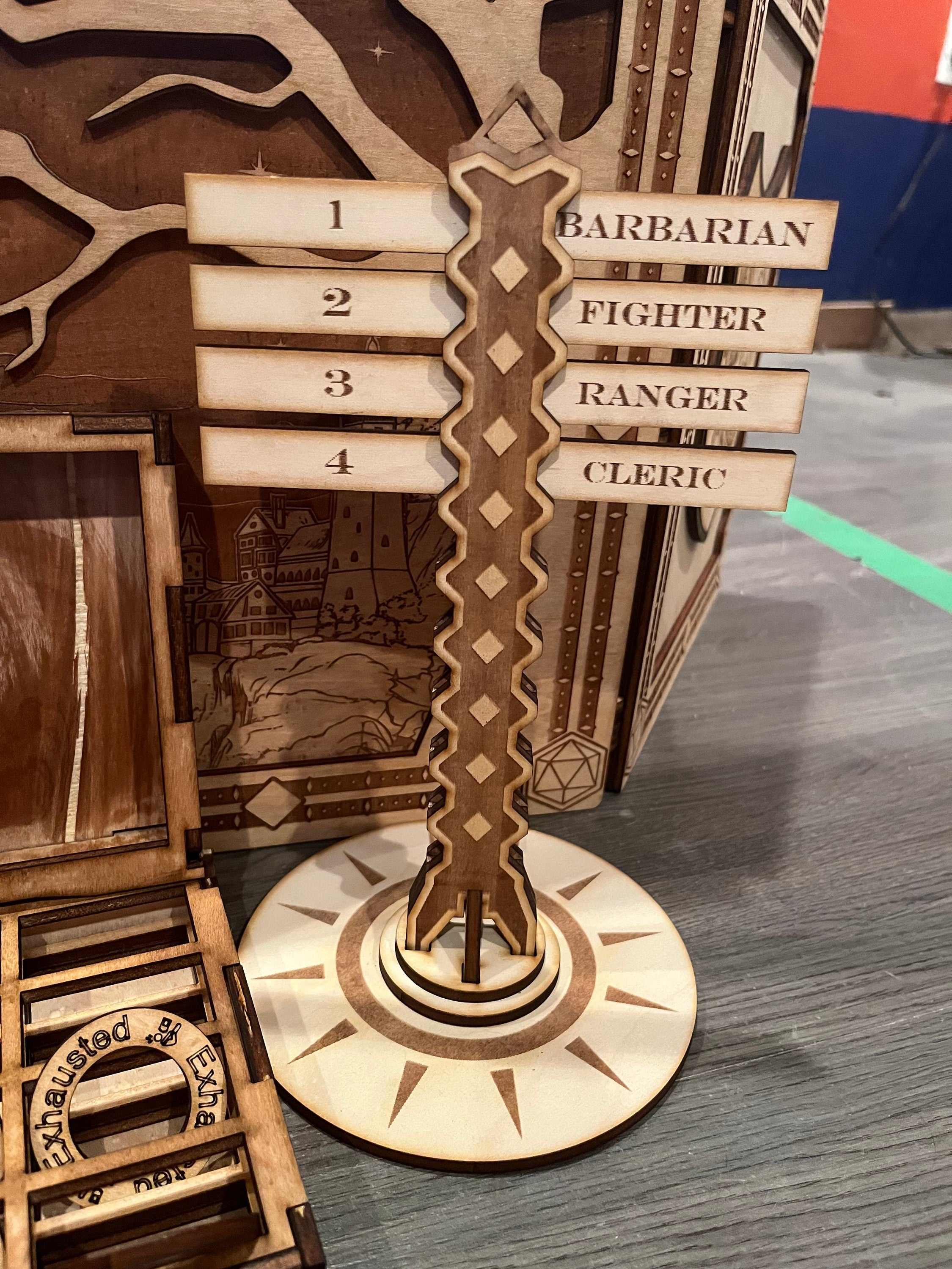 Dungeons and Dragons Initiative Tracker & Time Tracker Set