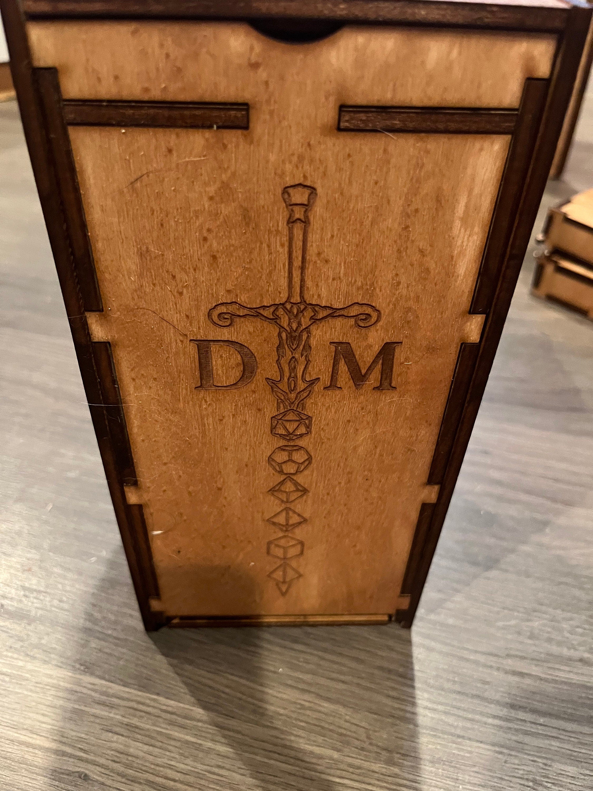 Dice tower for dungeons and dragons or magic the gathering