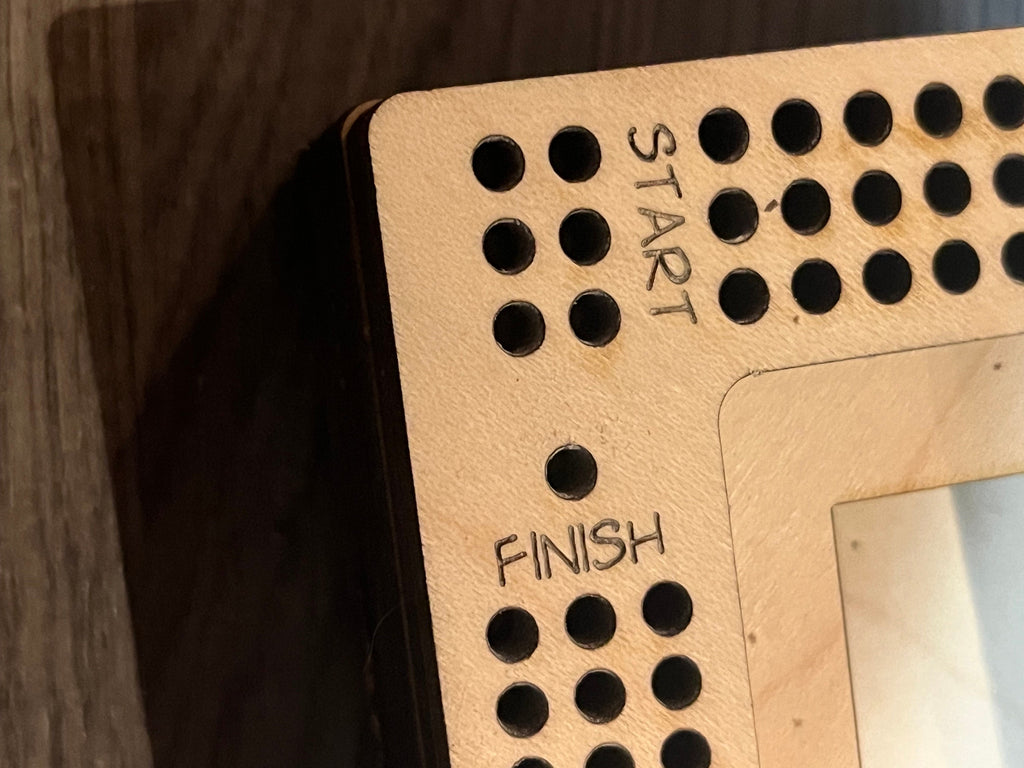 Custom Heart Shaped Cribbage Board