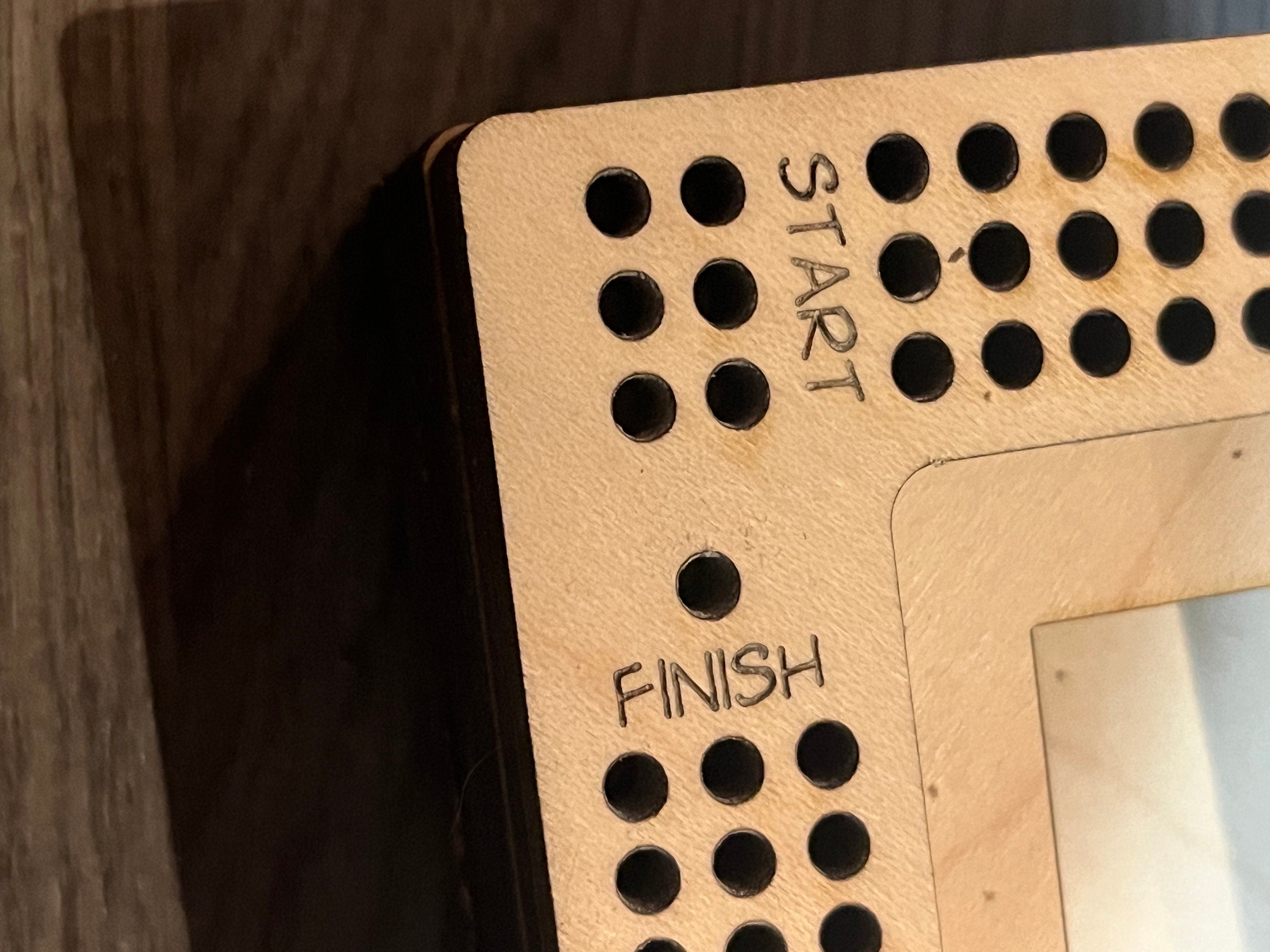 Custom Heart Shaped Cribbage Board