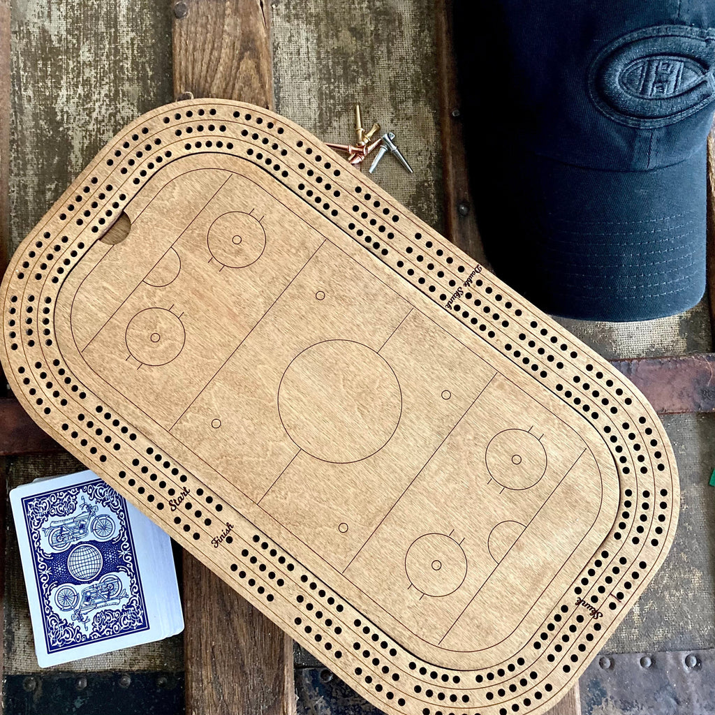 Custom sports cribbage boards. Any sport any logo.