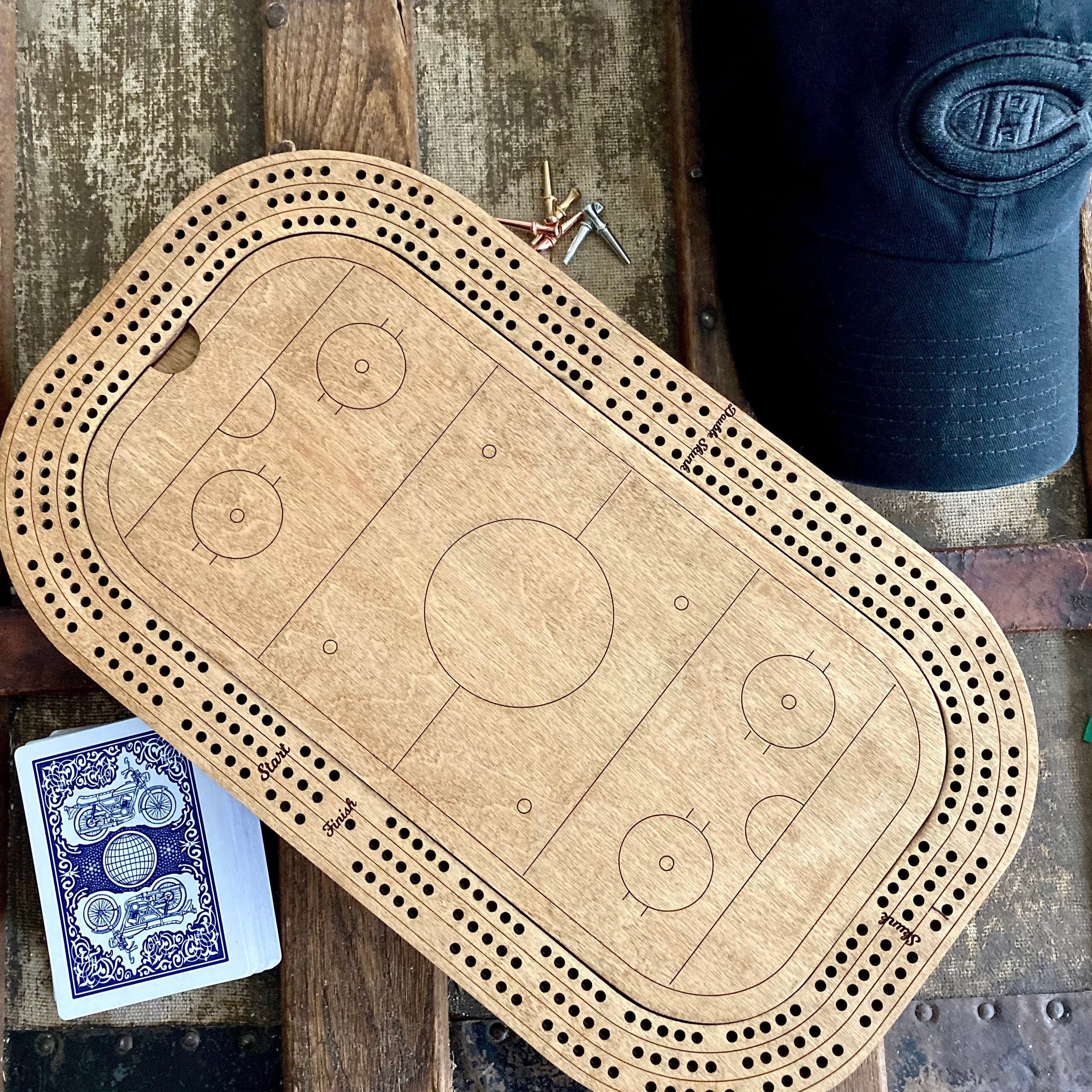 Custom sports cribbage boards. Any sport any logo.