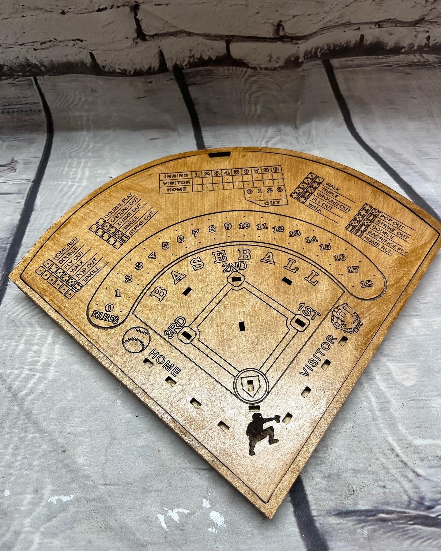 Dice Baseball Game with Tokens and Storage