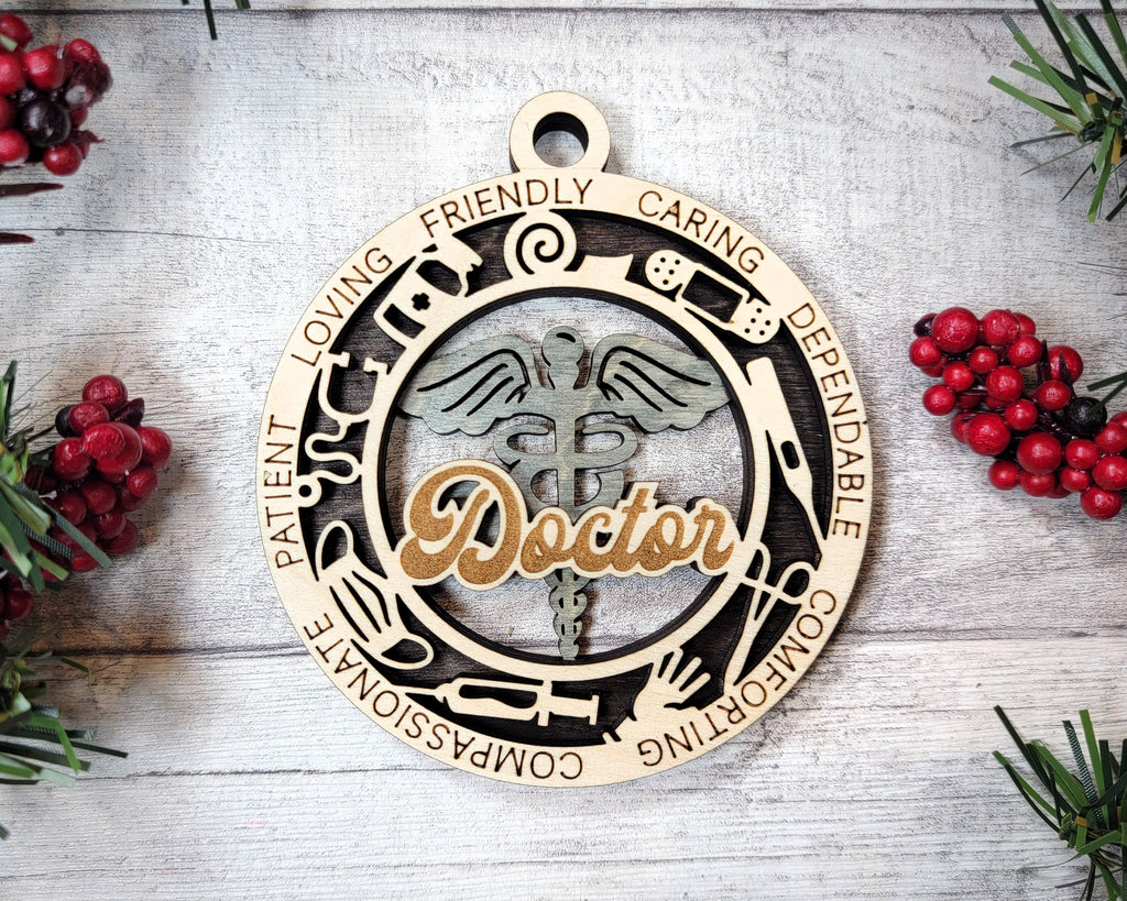 Doctor Christmas ornaments
