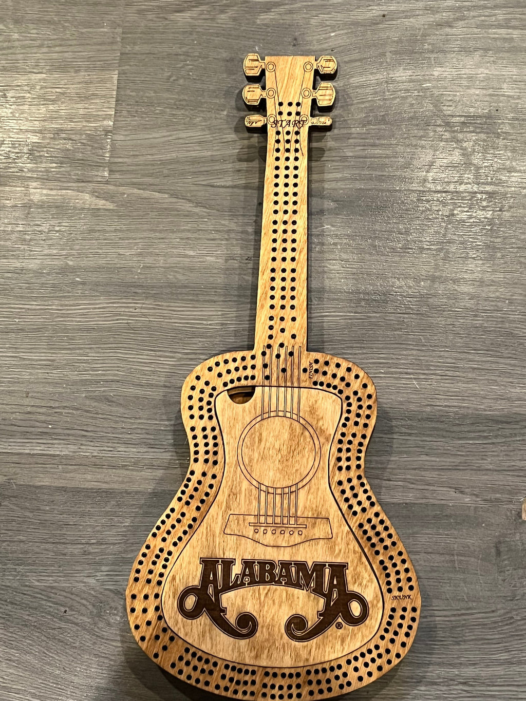 Guitar cribbage with customization