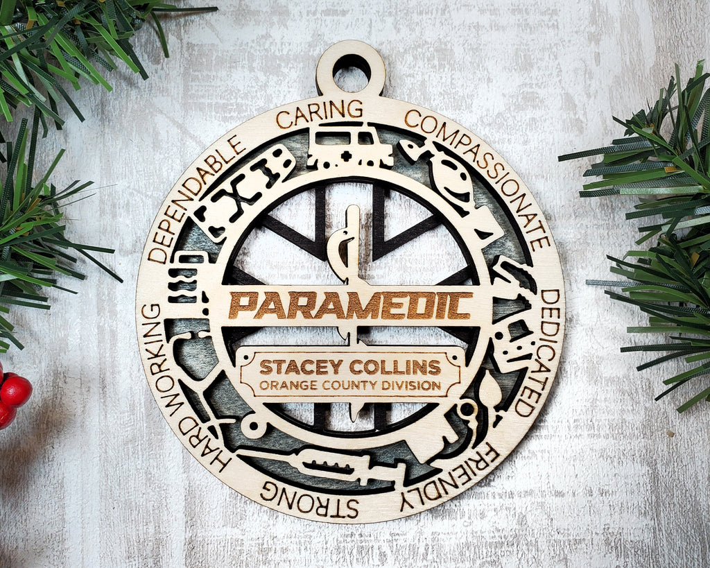 Paramedic EMT Christmas ornaments