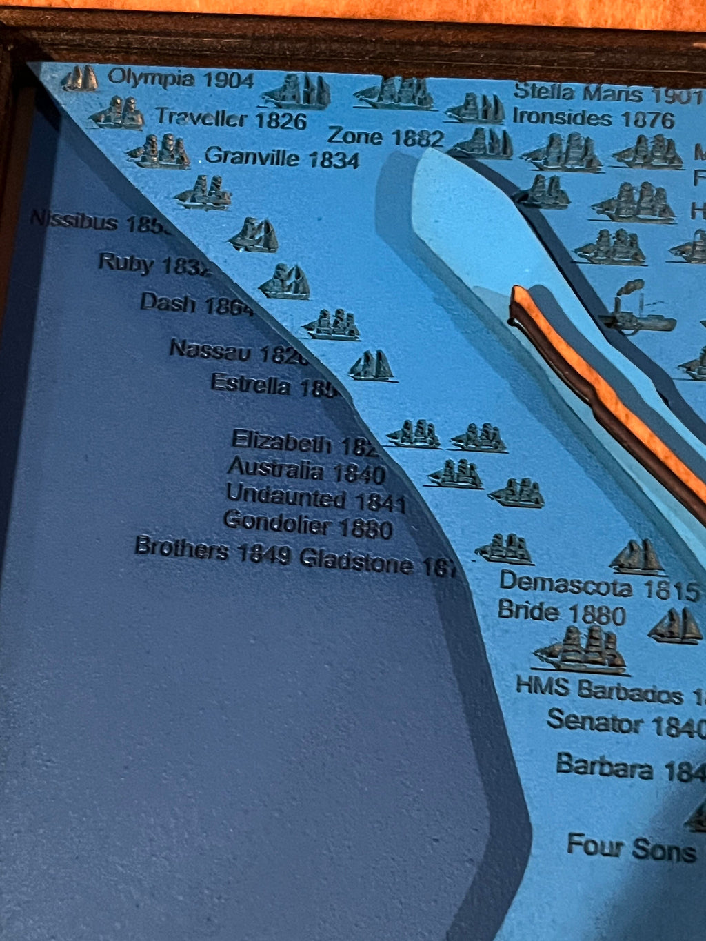 Sable Island ship wreck 3d map