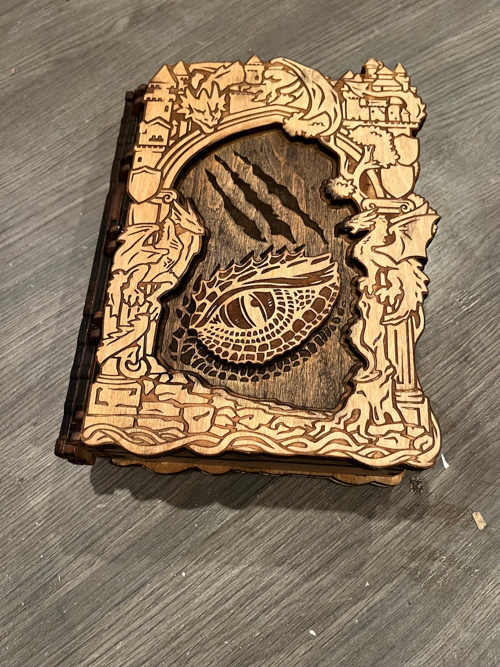 Dice holder/ game piece storage books
