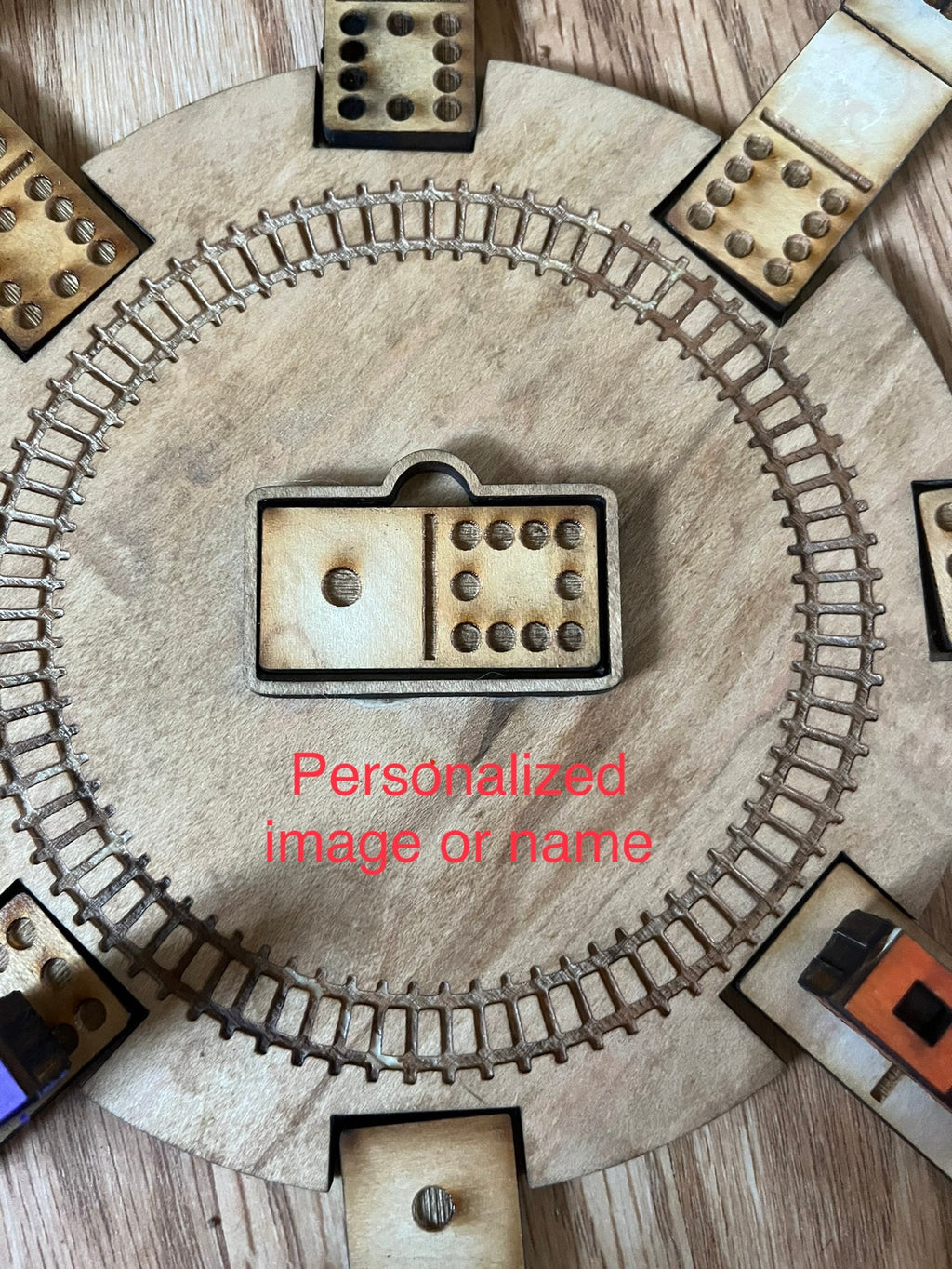 Mexican Train Dominoes with case.