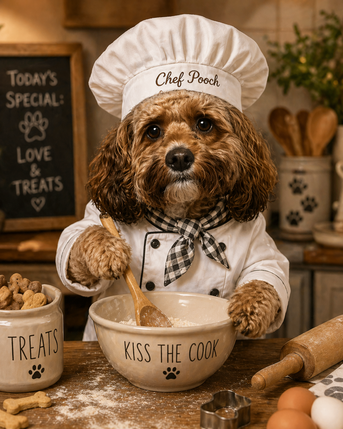 Funny Custom Pet Portraits  (Chef)