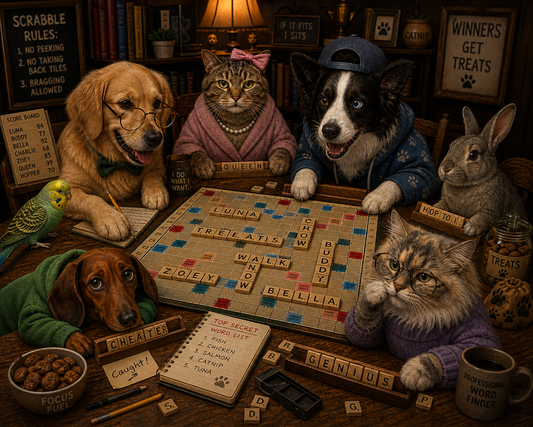 *Digital* Funny Custom Pet Portraits (Game Night)