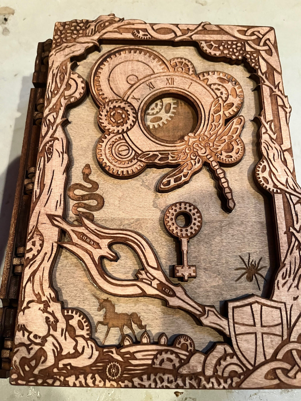 Dice holder/ game piece storage books
