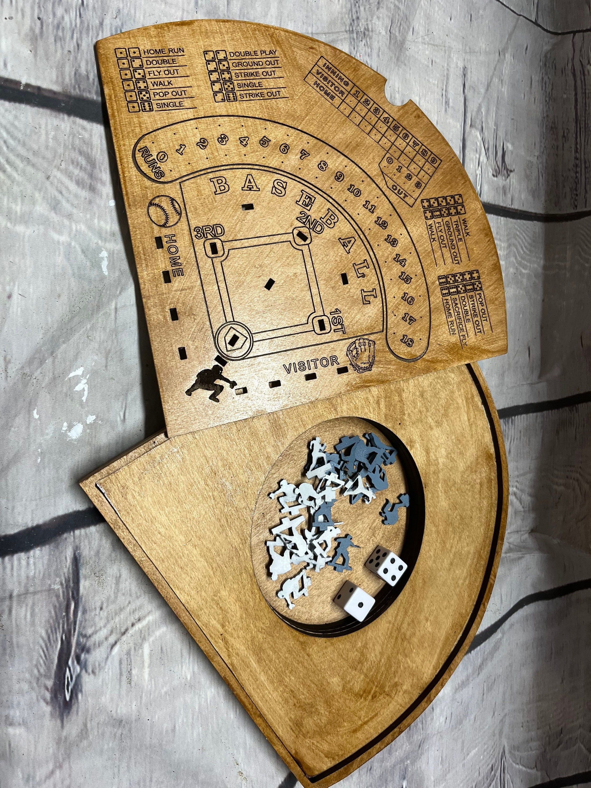 Dice Baseball Game with Tokens and Storage
