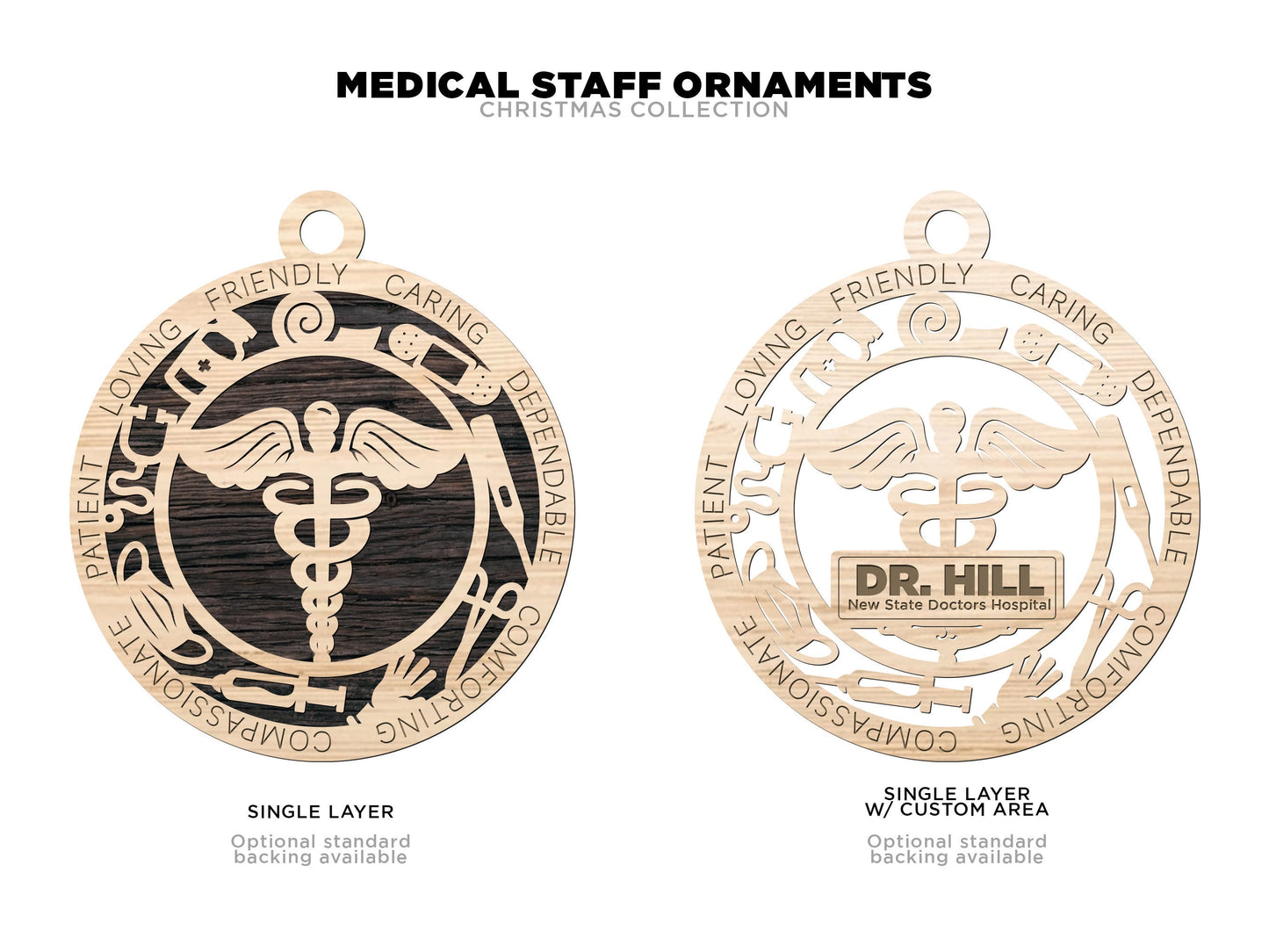 First responders and emergency staff ornaments