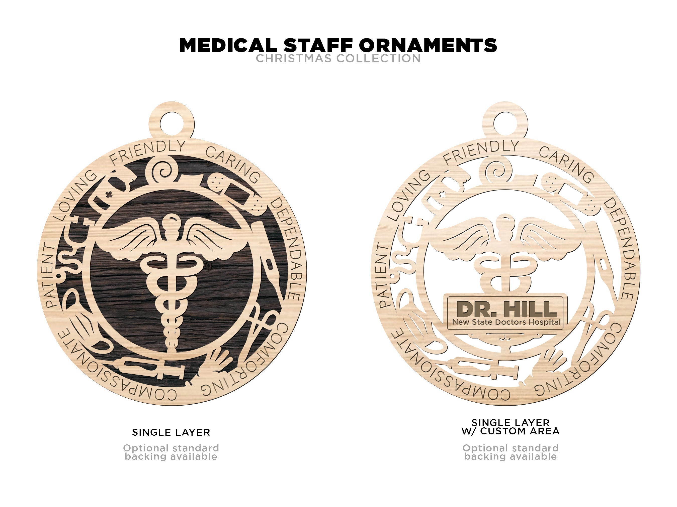 First responders and emergency staff ornaments