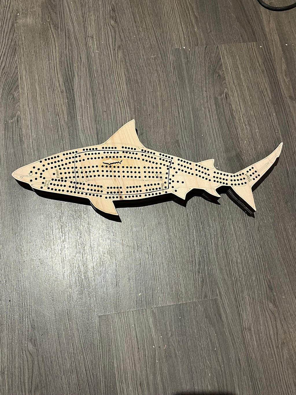 Custom Ocean animal cribbage boards.