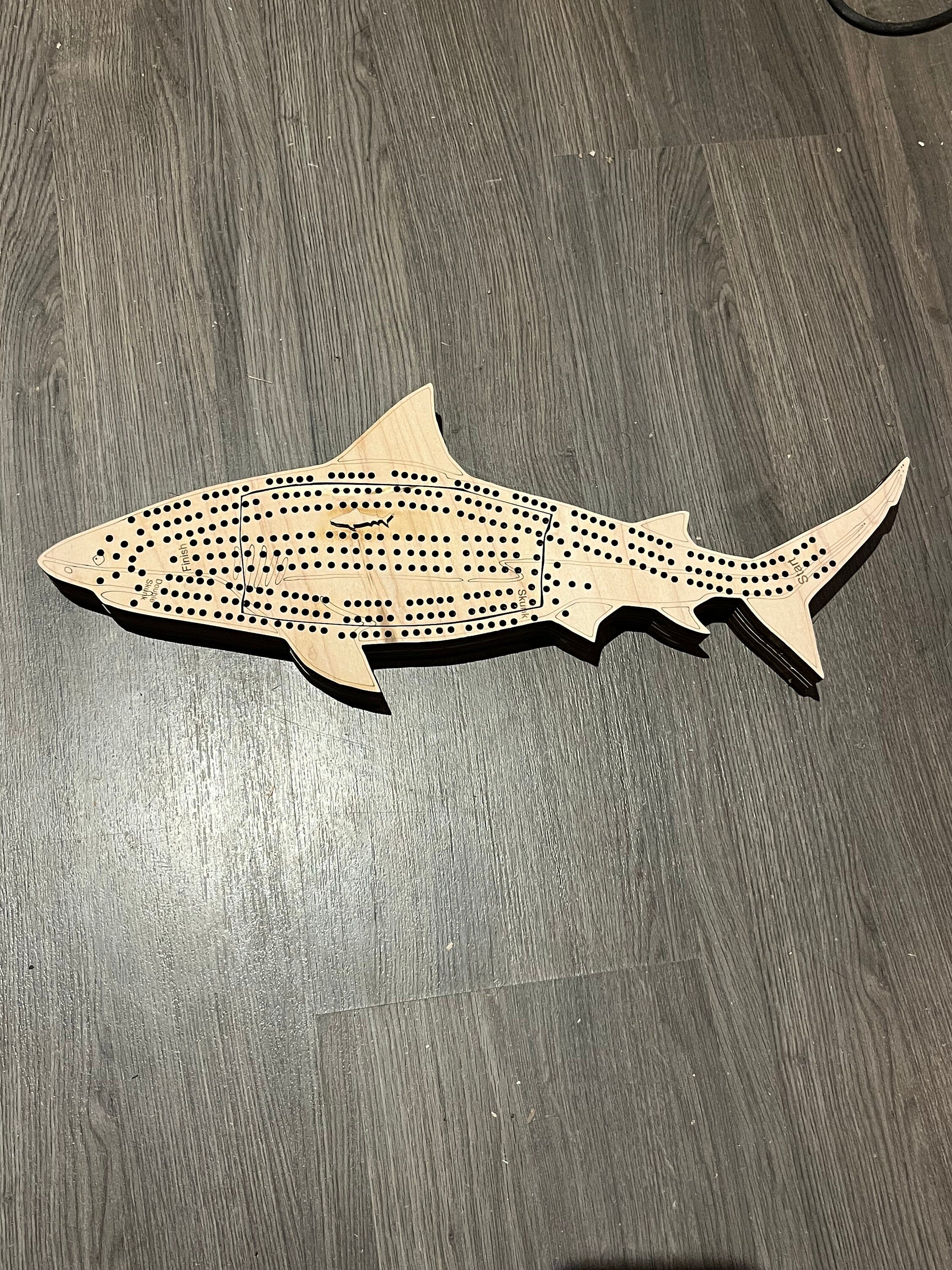 Custom Ocean animal cribbage boards.