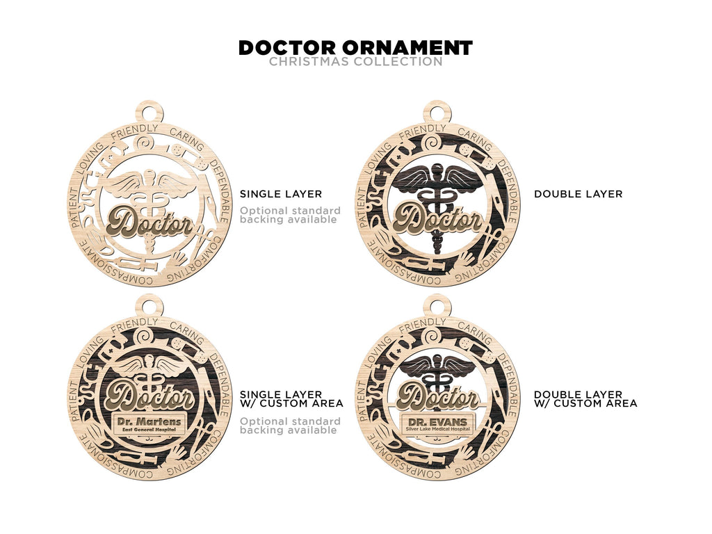 First responders and emergency staff ornaments