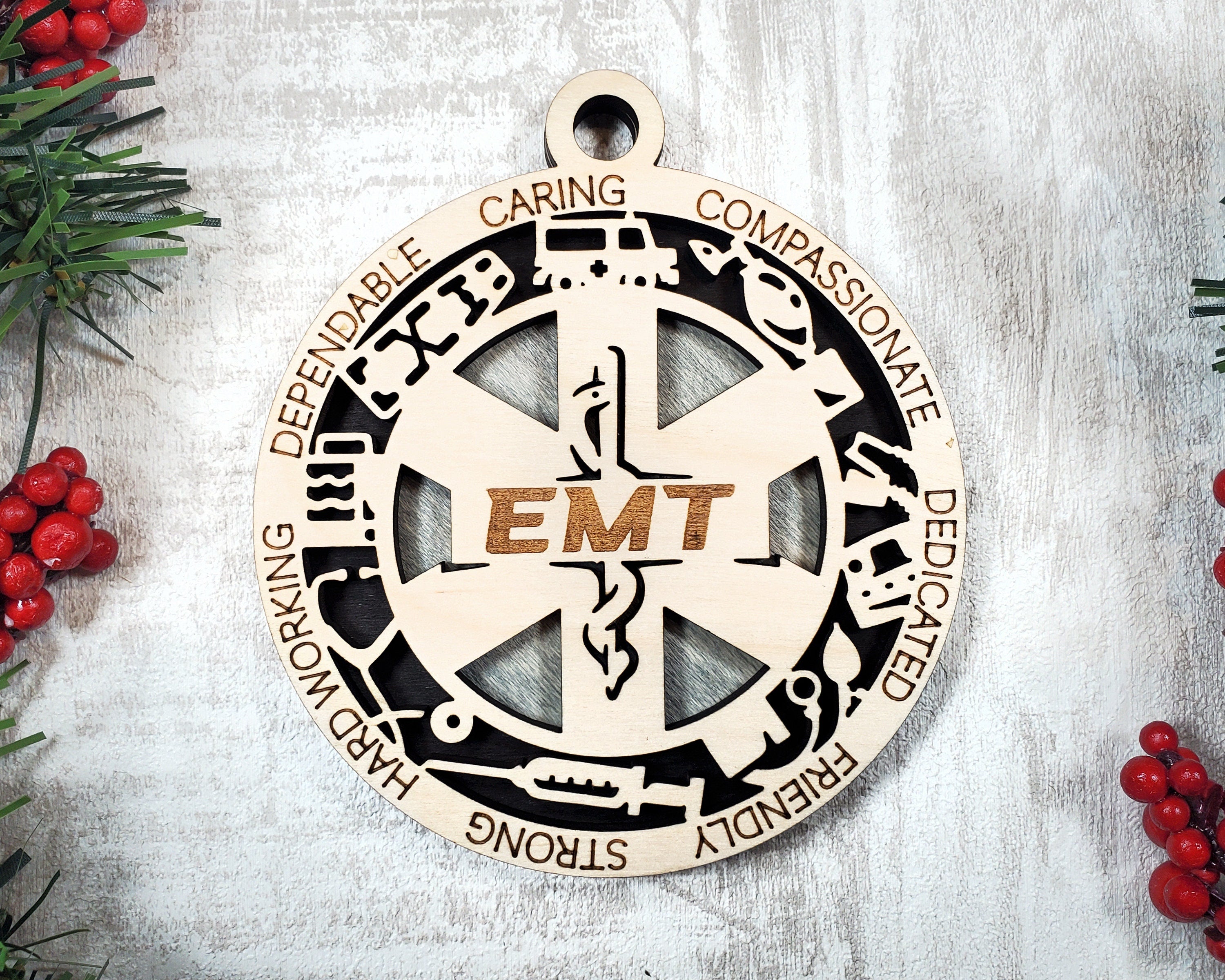 Paramedic EMT Christmas ornaments