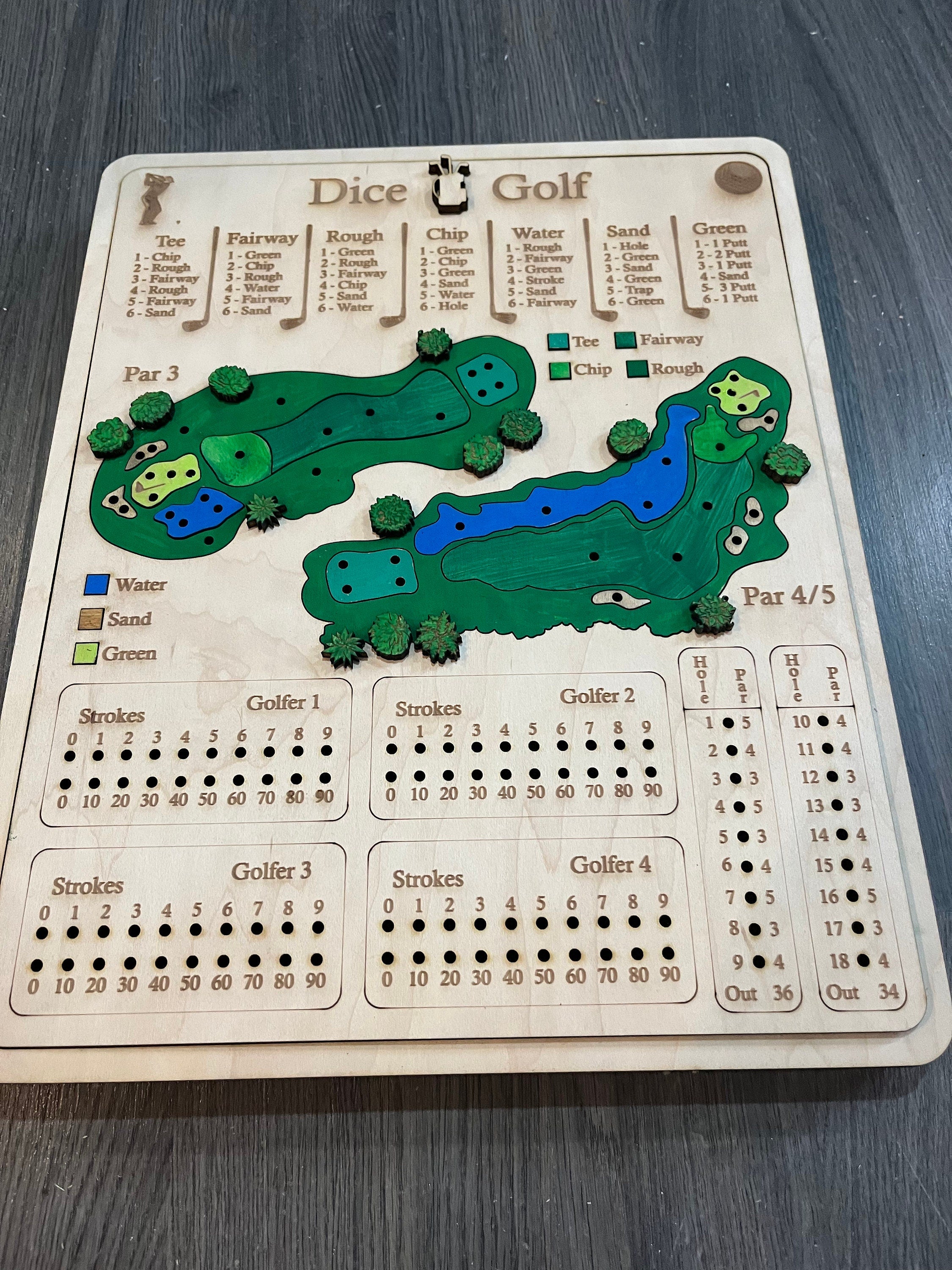 Dice Golf Game