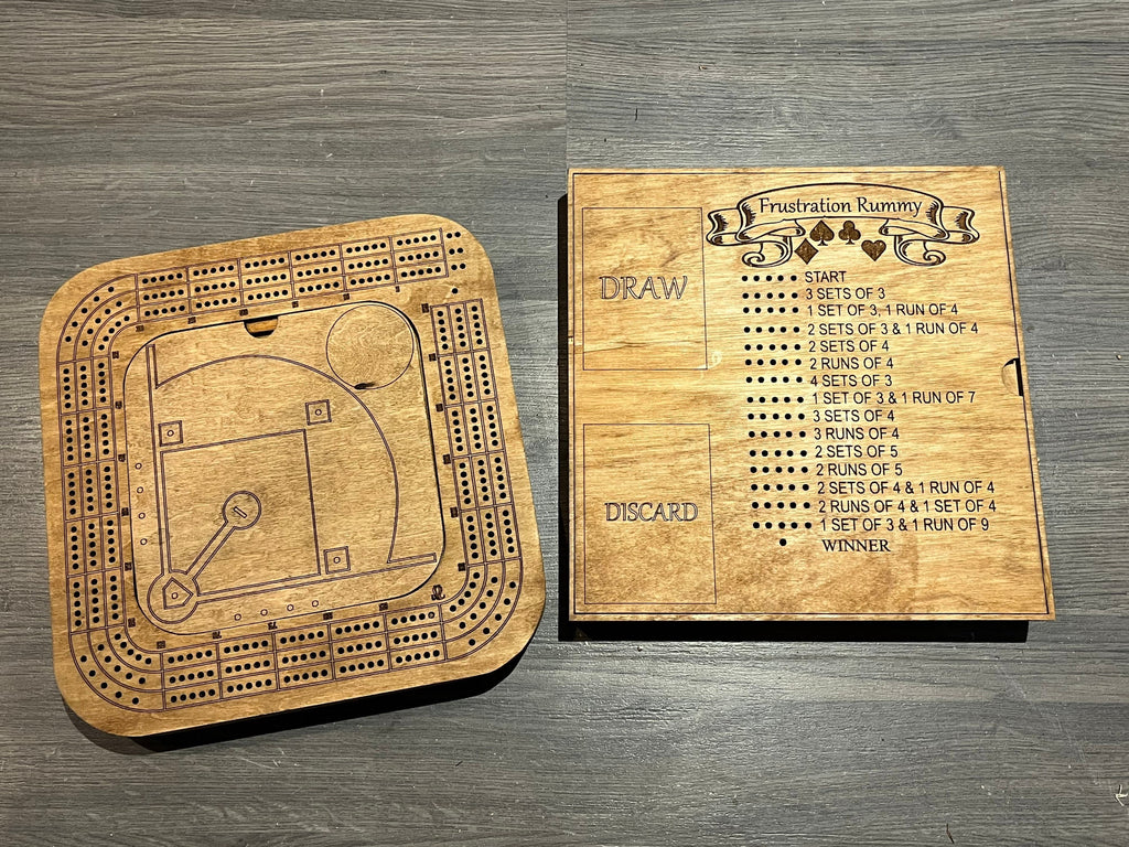 Cribbage and frustration rummy combo