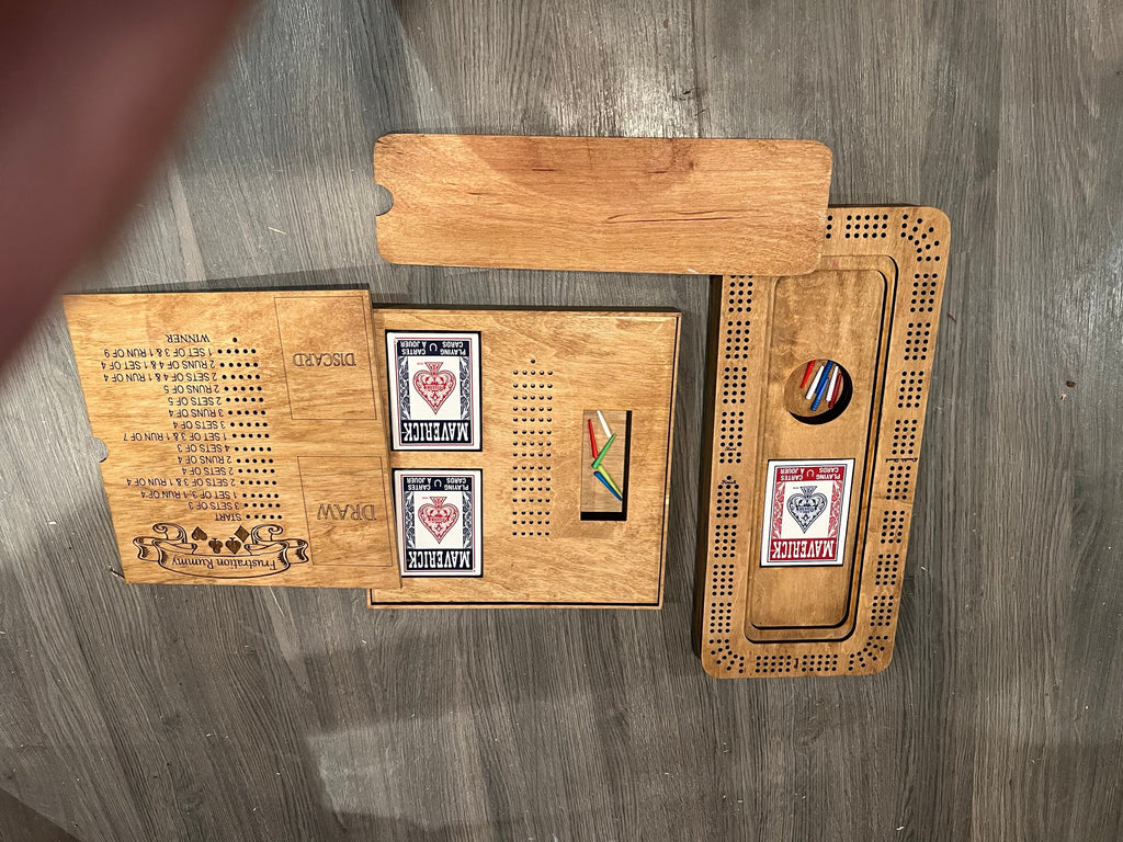Cribbage and frustration rummy combo