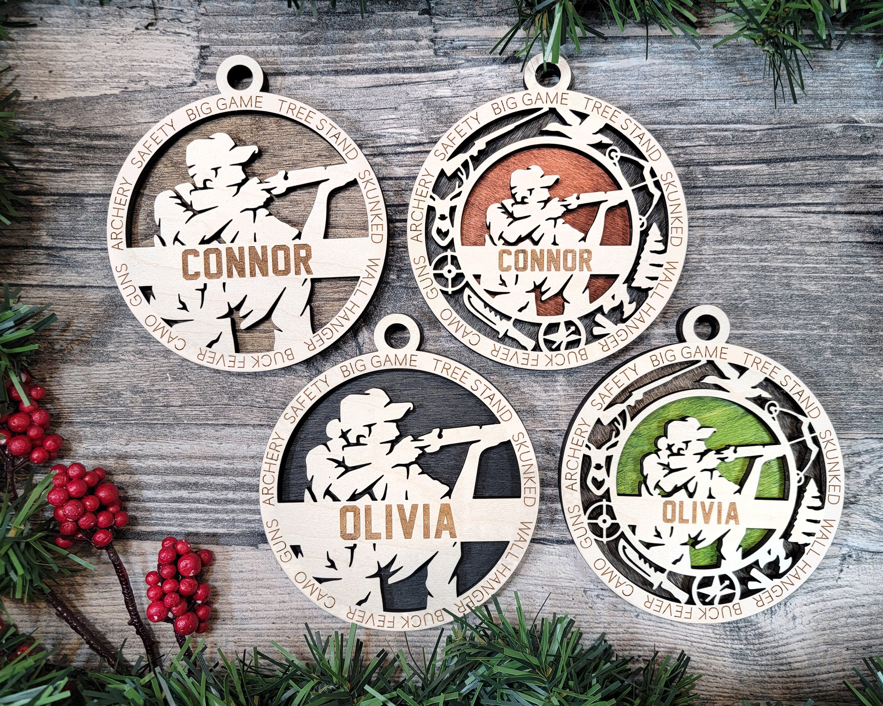 Hunting Christmas ornaments.