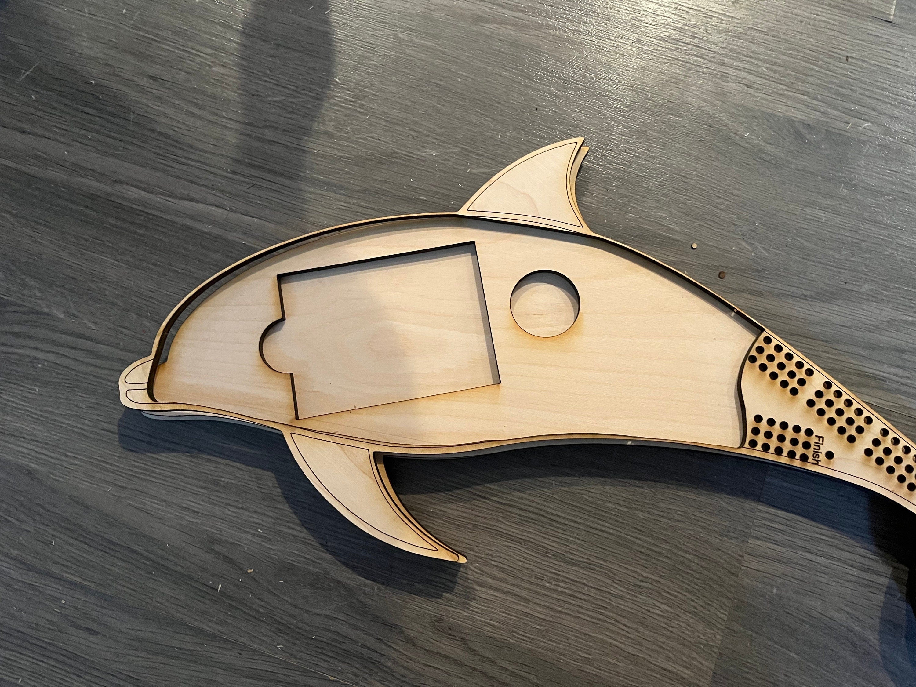 Custom Ocean animal cribbage boards.
