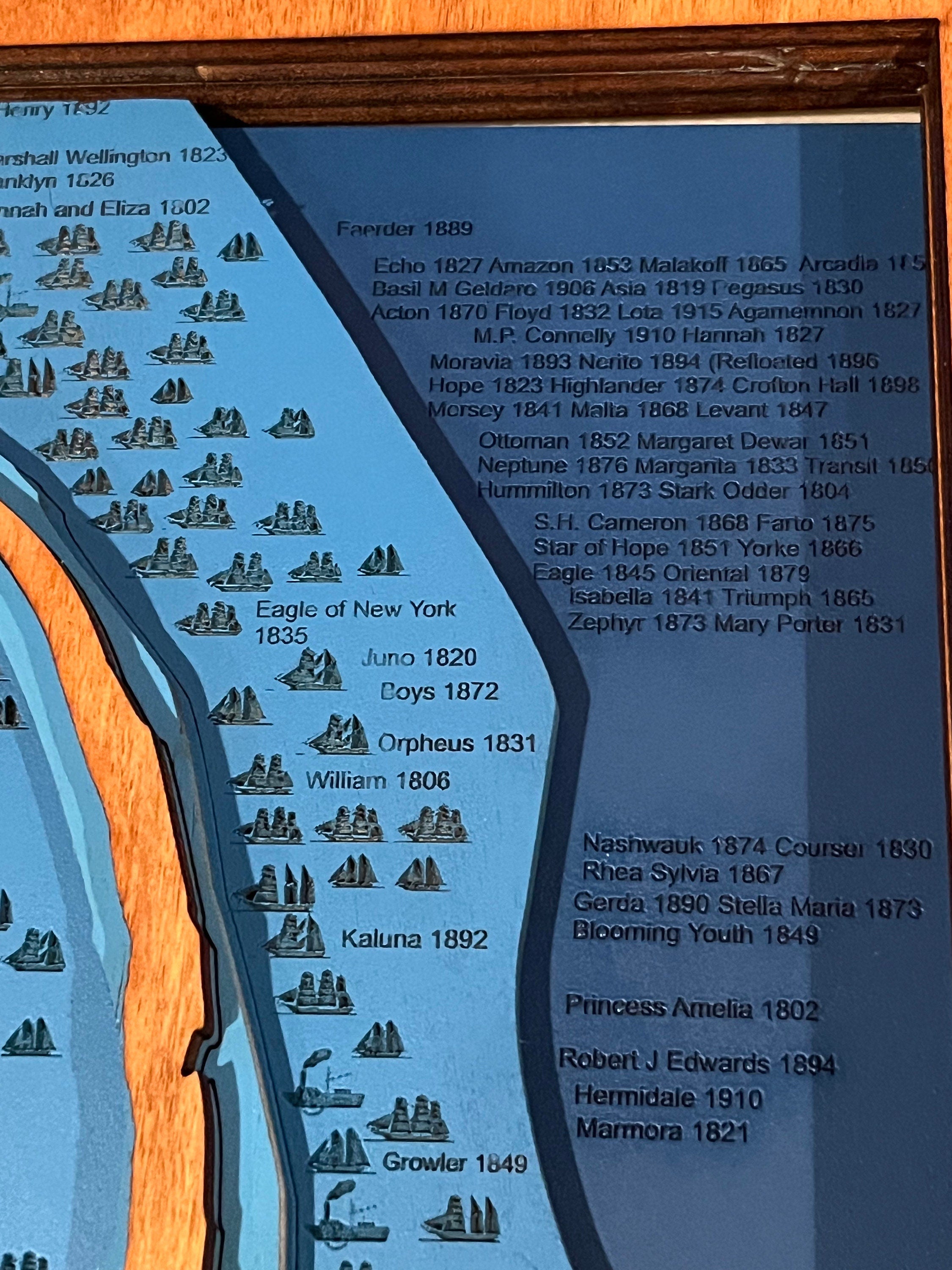 Sable Island ship wreck 3d map